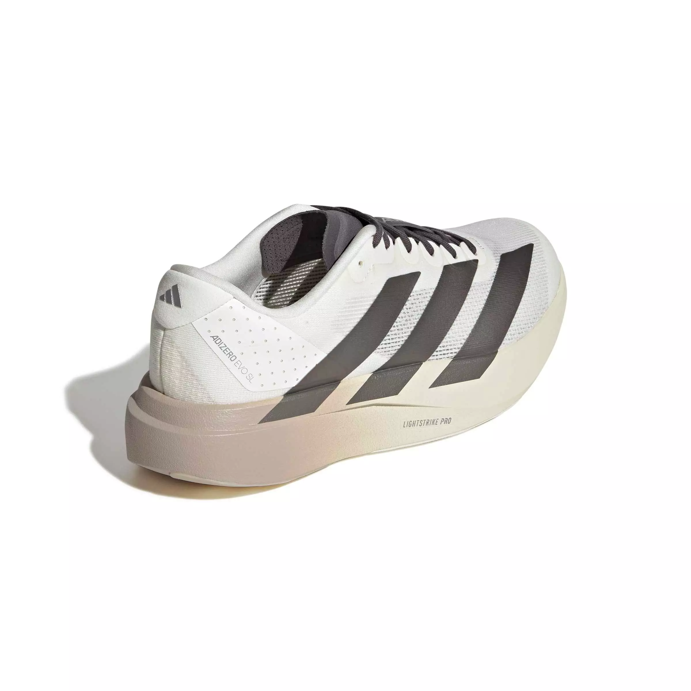 adidas Adizero EVO SL "Off White/Aurora Coffee Met./Matte Silver" Men's Running Shoe - OFF WHITE/COFFEE/SILVER