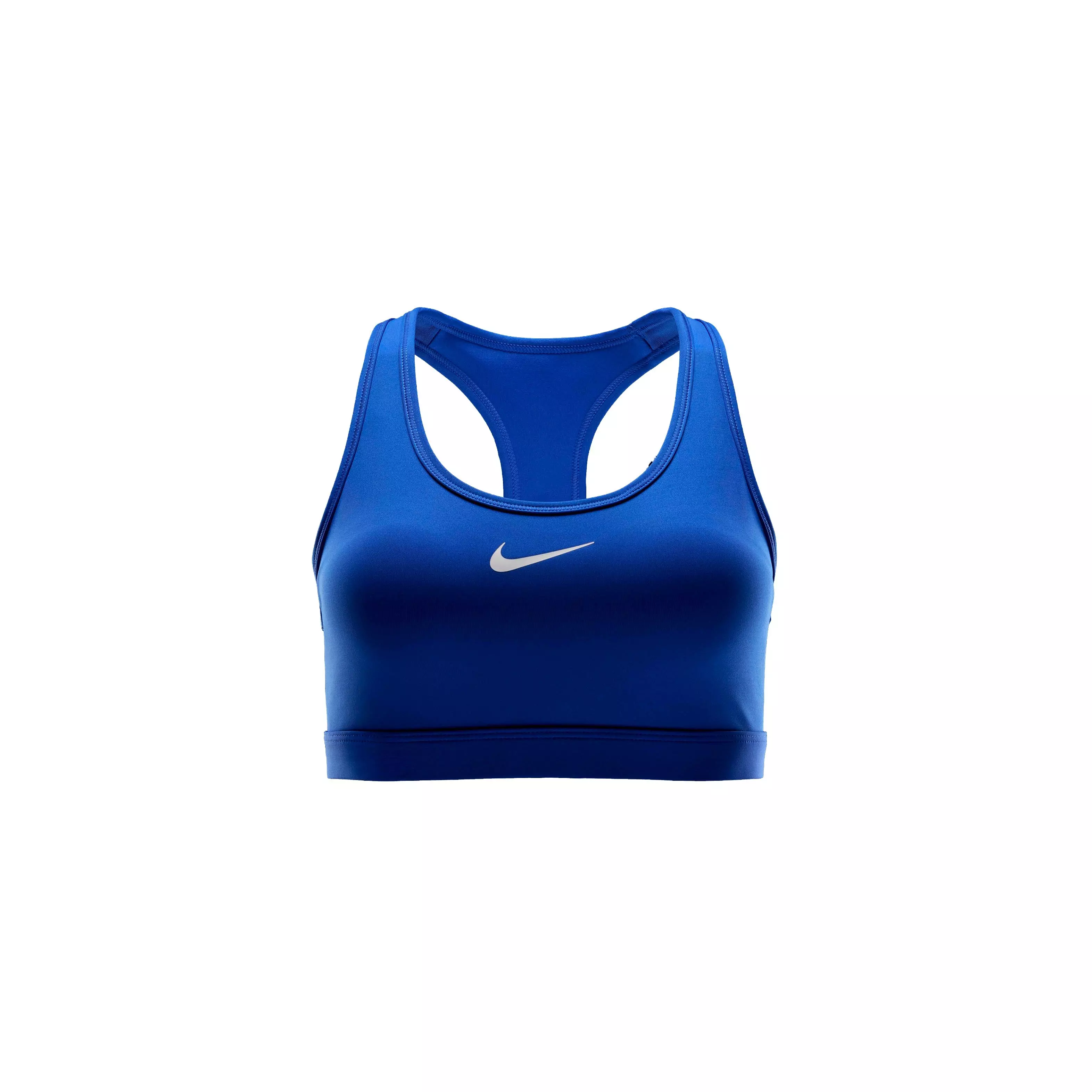 Nike Women's Swoosh Medium Support Padded Sports Bra - Blue - BLUE