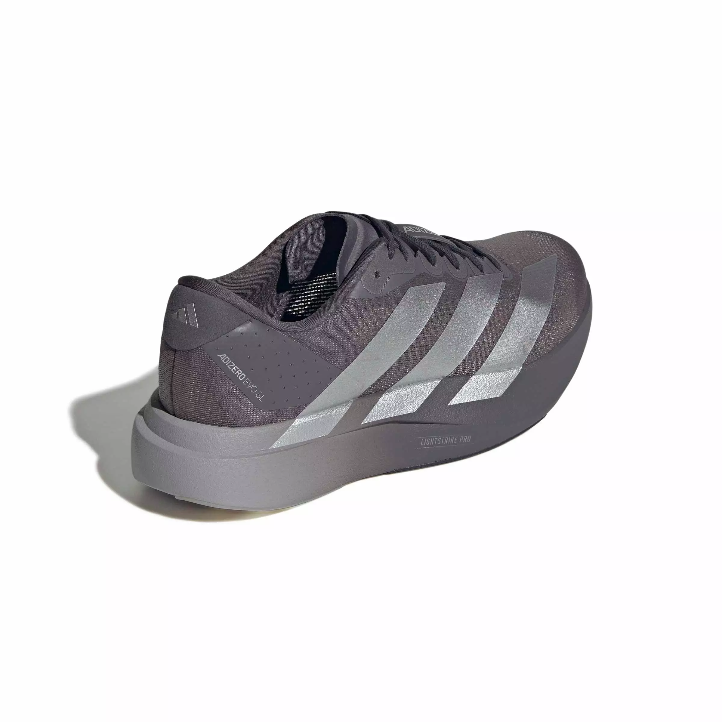 adidas Adizero EVO SL "Grey Strata/Silver Metallic/Light Granite" Men's Running Shoe - GREY/SILVER/LT GRANITE