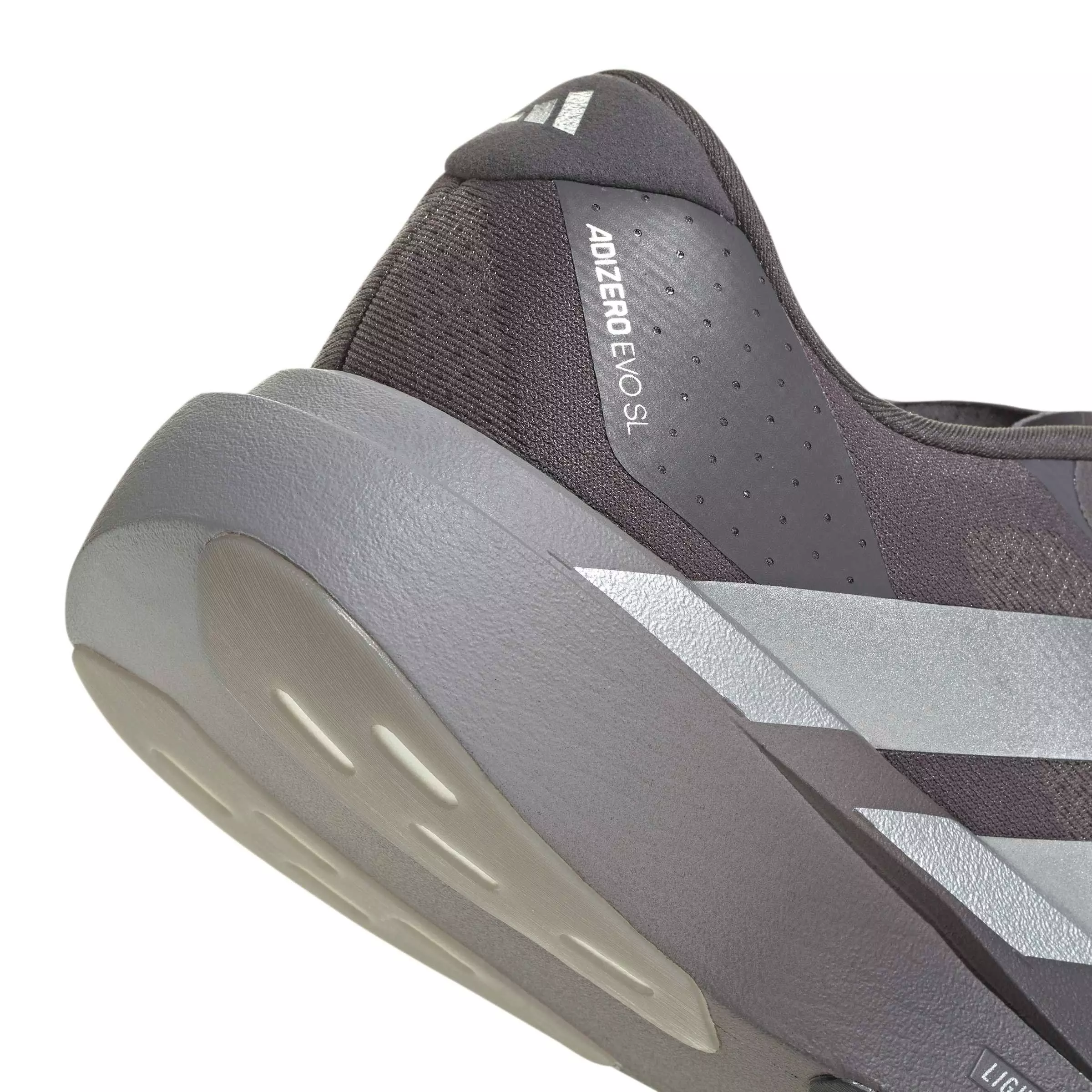 adidas Adizero EVO SL "Grey Strata/Silver Metallic/Light Granite" Men's Running Shoe - GREY/SILVER/LT GRANITE