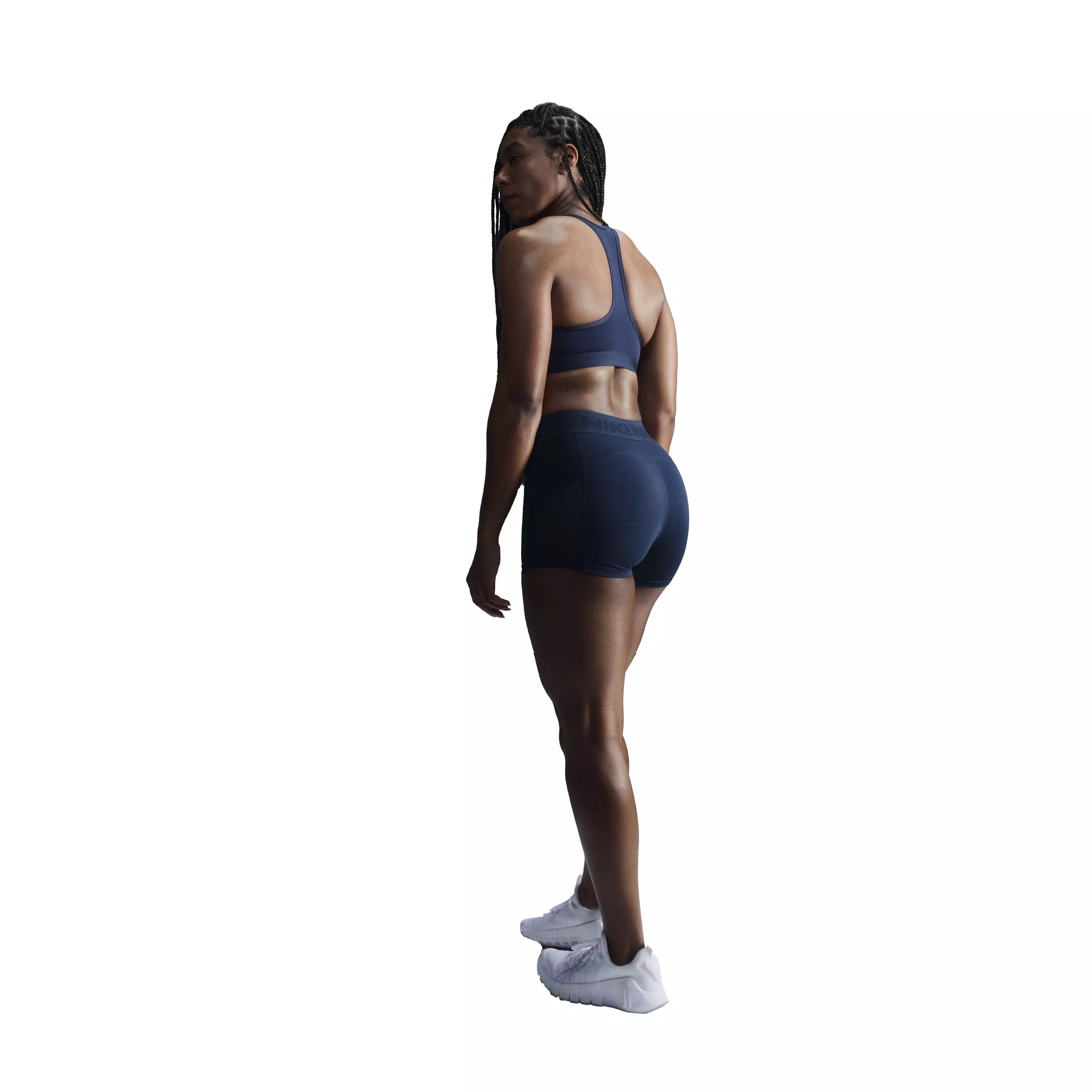 Nike Women's Swoosh Medium Support Padded Sports Bra - Navy - NAVY