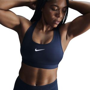 Nike Women's Swoosh Medium Support Padded Sports Bra - Navy