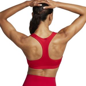 Nike Women's Swoosh Medium Support Padded Sports Bra - Red