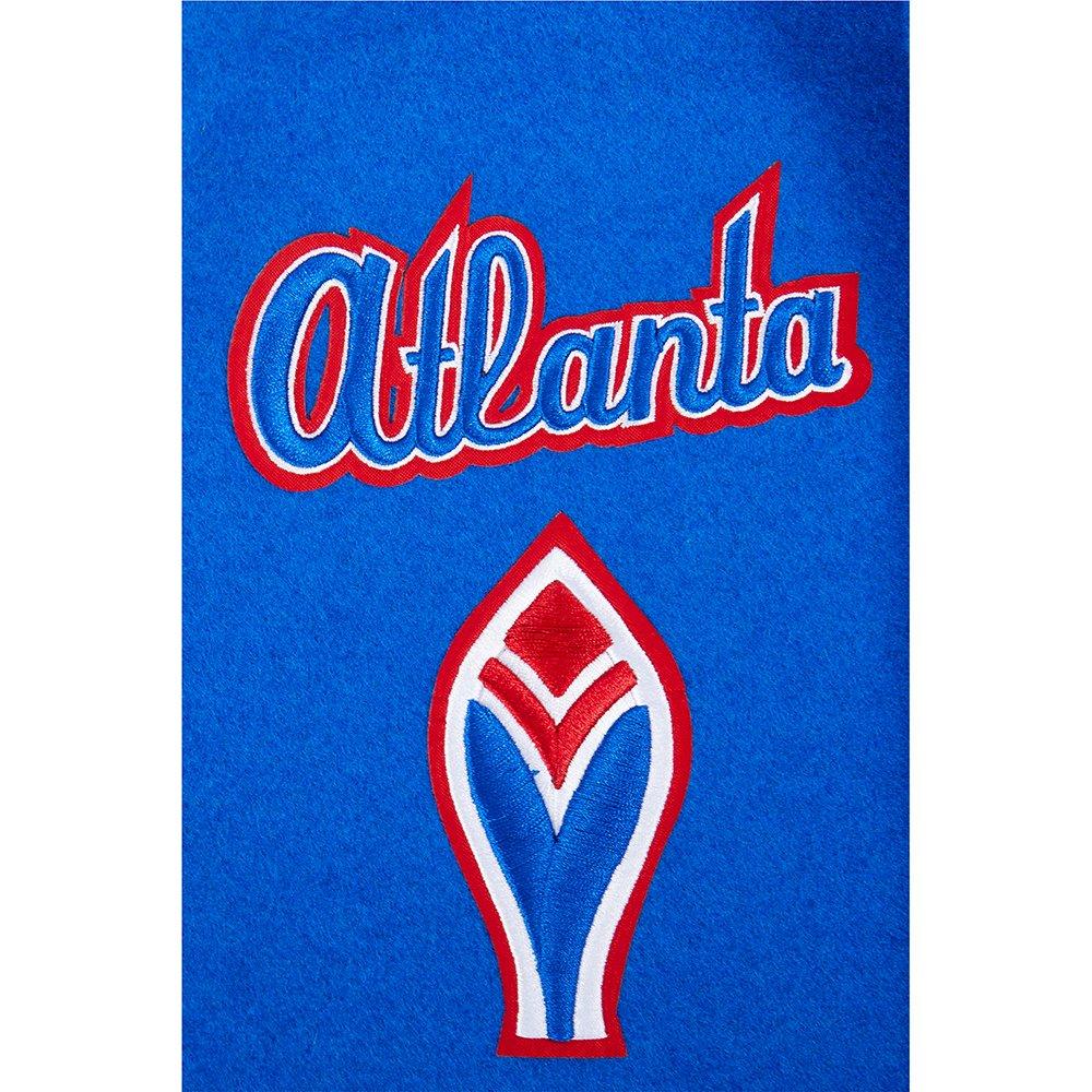 Pro Standard MLB Atlanta Braves Retro Classic Big Boys' Royal Rib Wool Varsity Jacket