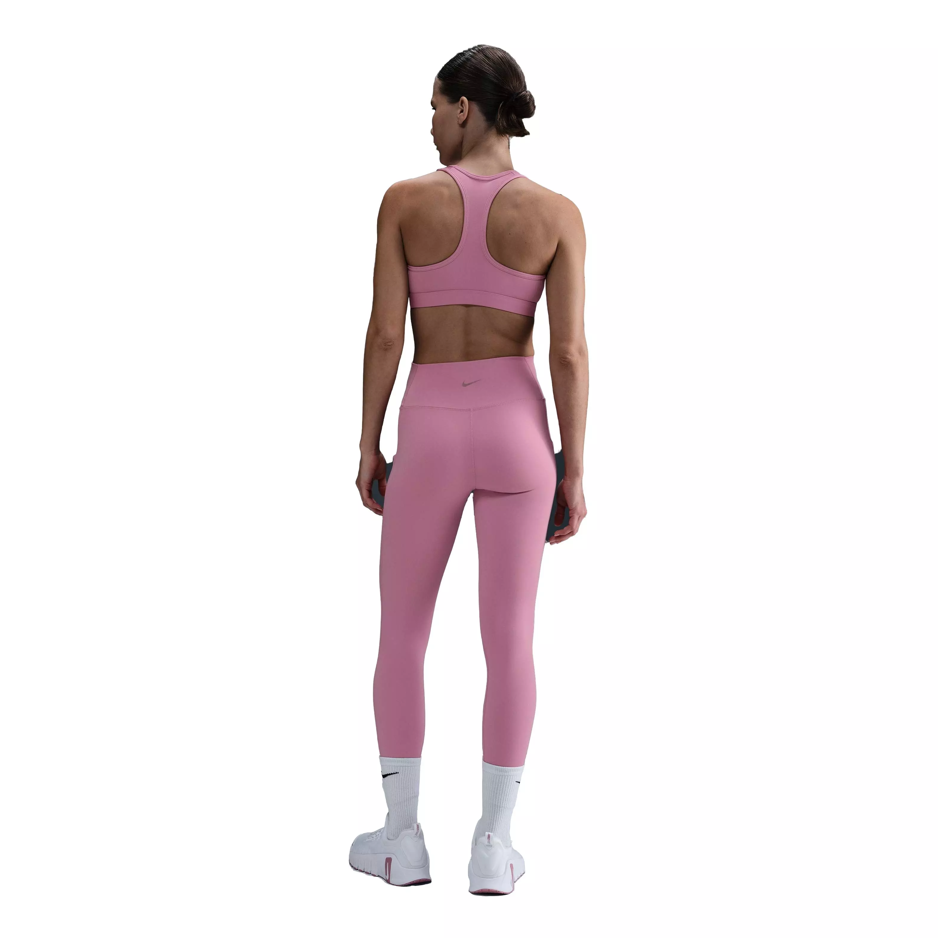 Nike Women's Swoosh Medium Support Padded Sports Bra - Pink - PINK