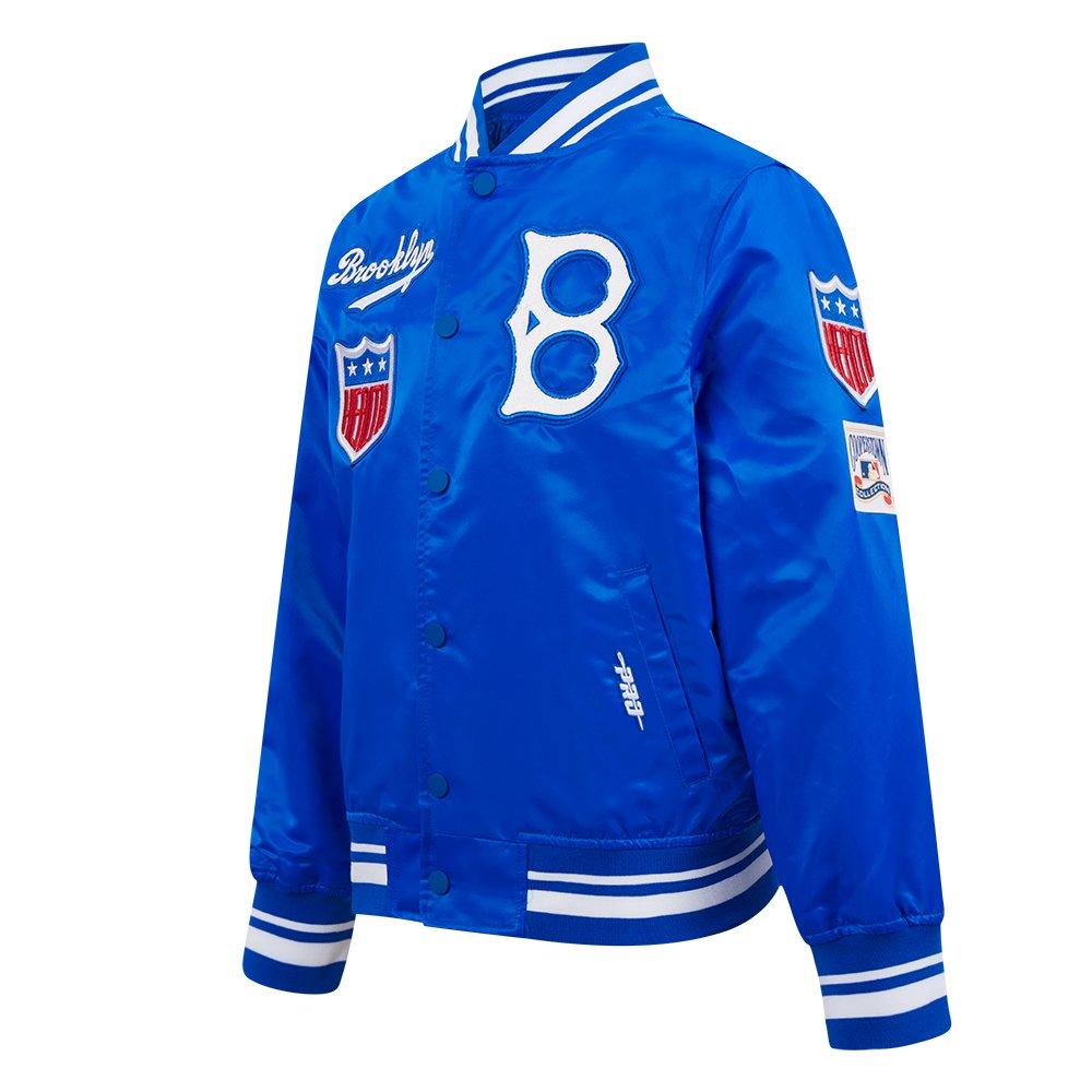 Pro Standard MLB Brooklyn Dodgers Retro Classic Big Boys' Blue Rib Satin Jacket
