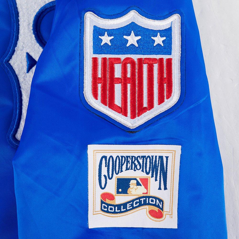 Pro Standard MLB Brooklyn Dodgers Retro Classic Big Boys' Blue Rib Satin Jacket