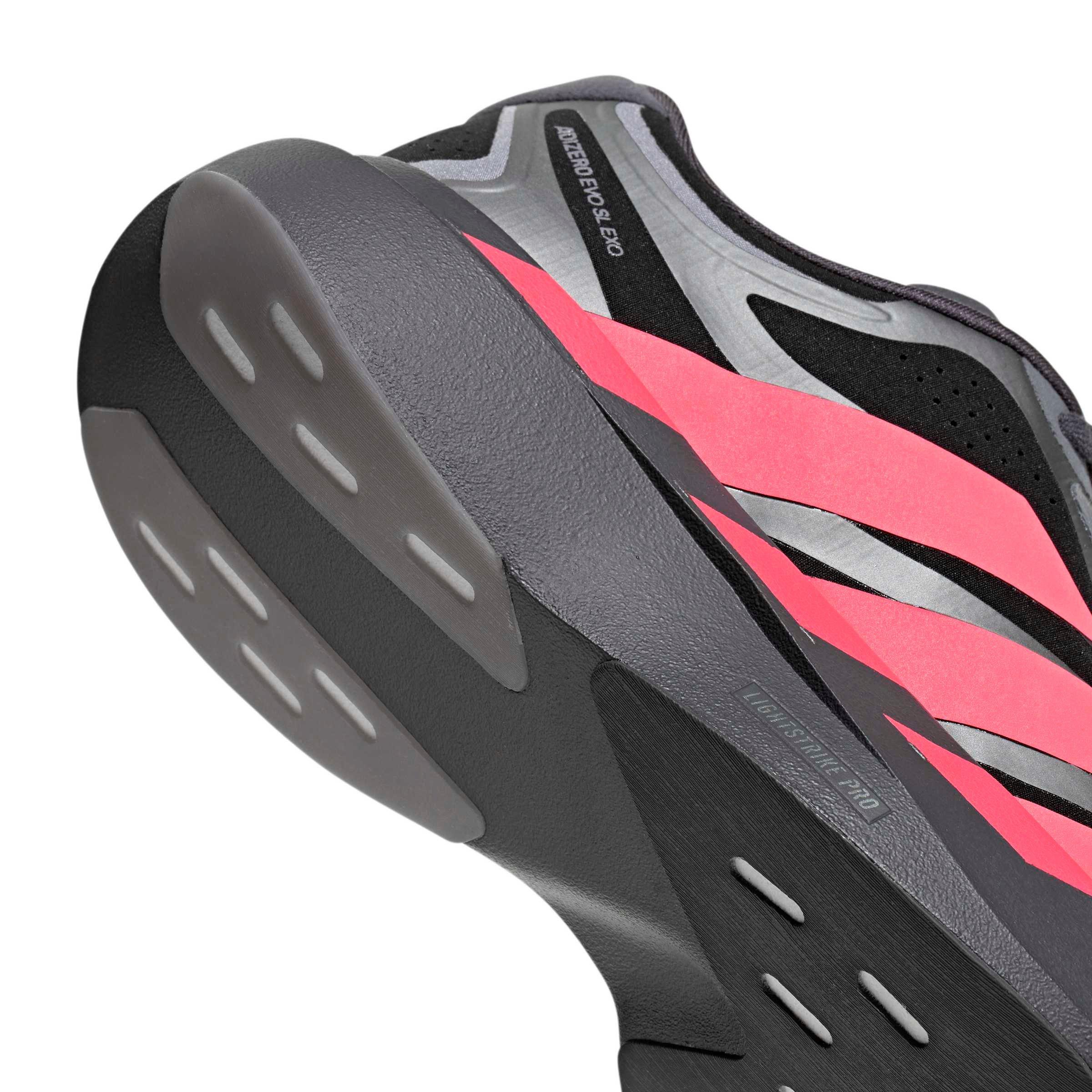 adidas Adizero EVO SL EXO "Core Black/Solar Turbo/Iron Metallic" Men's Running Shoe - BLACK/TURBO/IRON