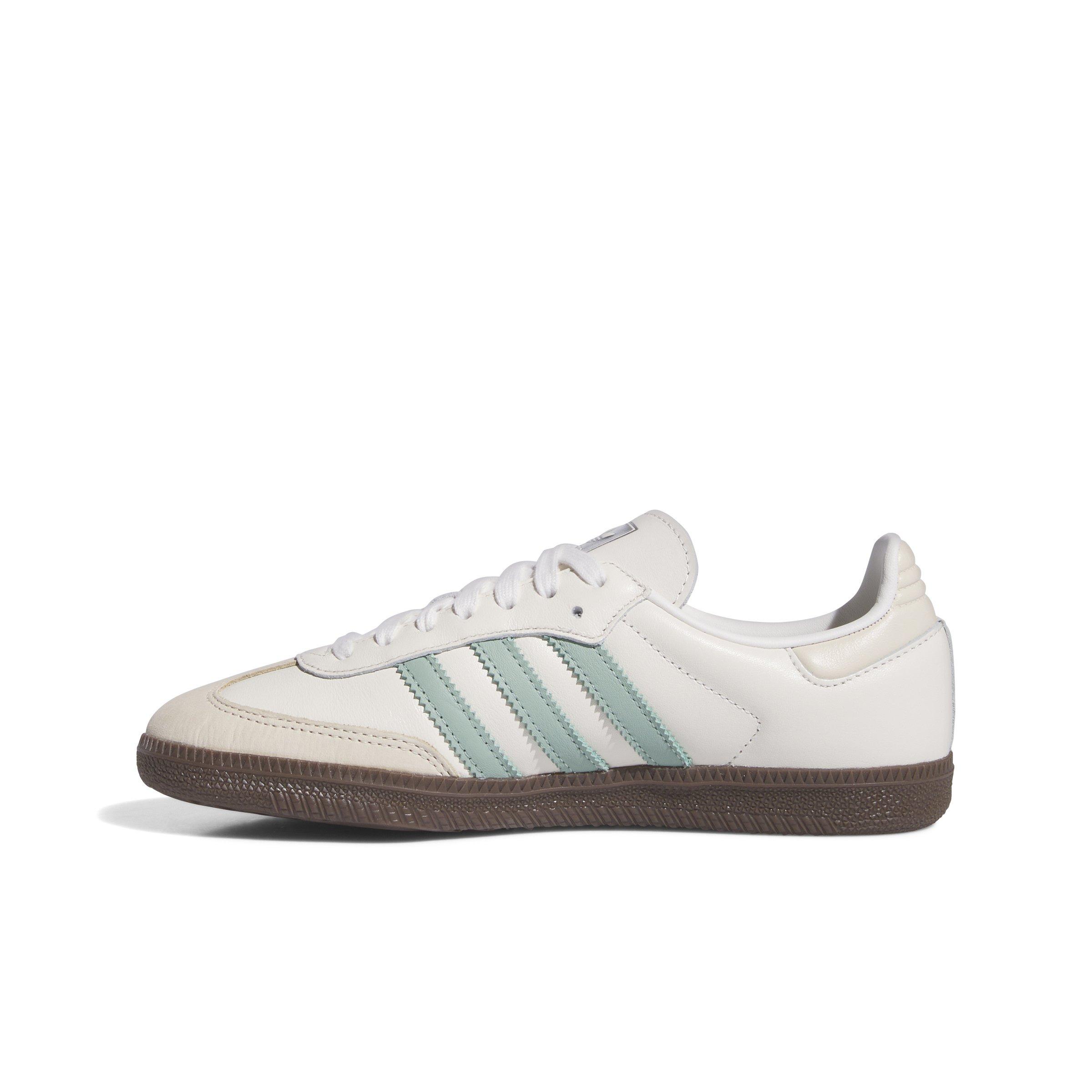 adidas Originals Samba OG "Cloud White/Hazy Green/Wonder White" Women's Shoe - WHITE/GREEN/WHITE Thumbnail View 2