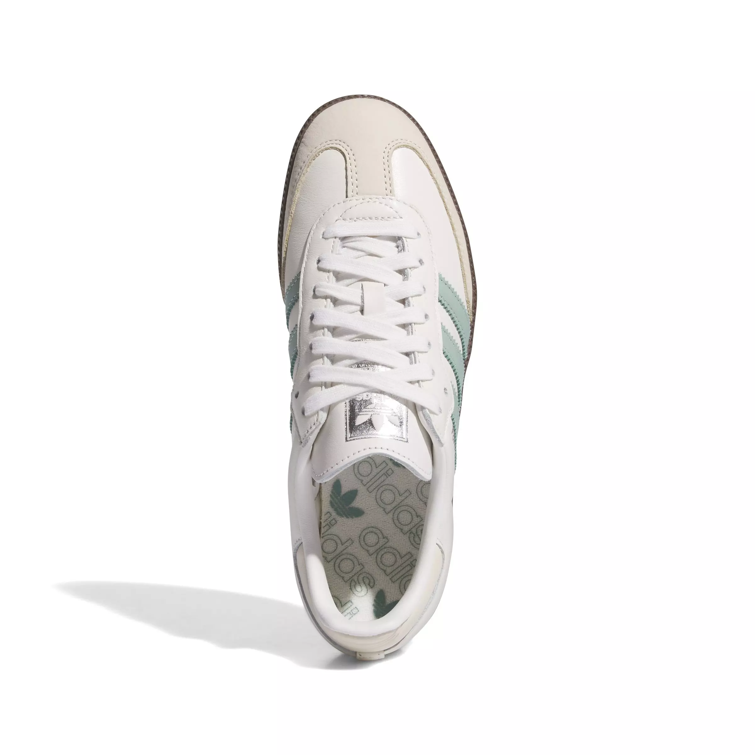 adidas Originals Samba OG "Cloud White/Hazy Green/Wonder White" Women's Shoe - WHITE/GREEN/WHITE