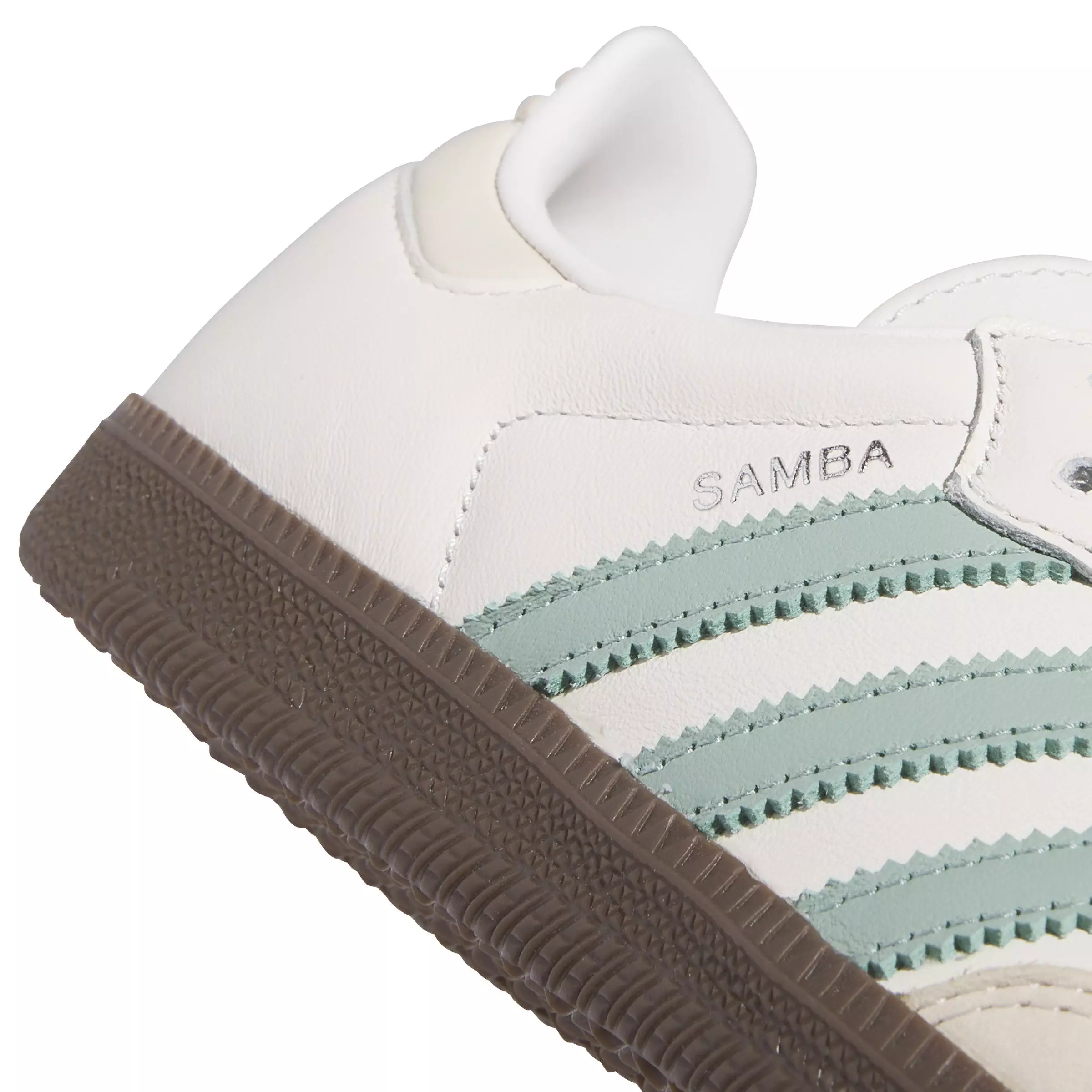 adidas Originals Samba OG "Cloud White/Hazy Green/Wonder White" Women's Shoe - WHITE/GREEN/WHITE