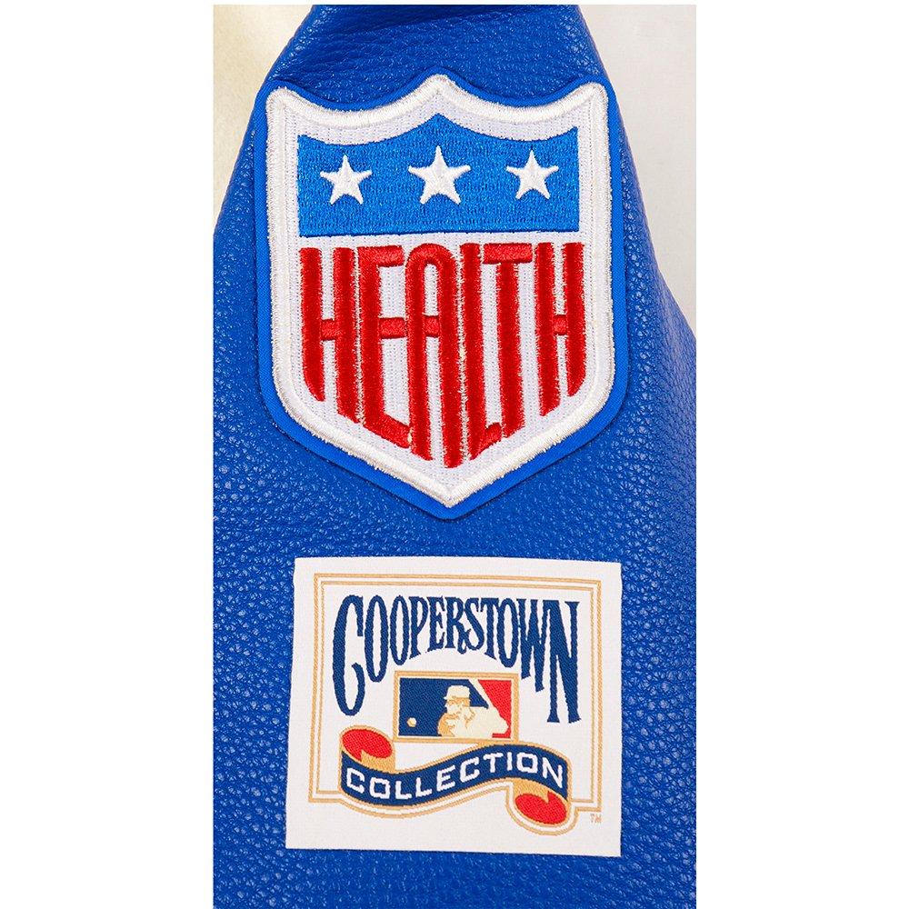 Pro Standard Big Boys' MLB Brooklyn Dodgers Retro Classic Rib Wool Varsity Jacket - Cream - CREAM Thumbnail View 9