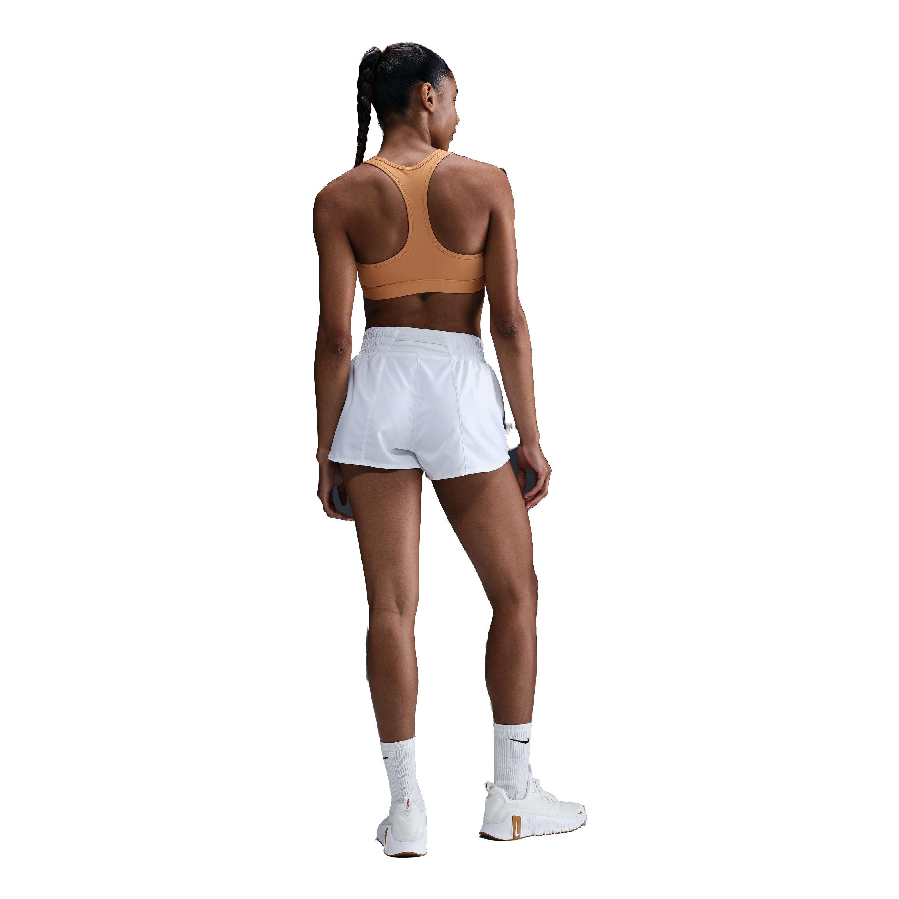 Nike Women's Swoosh Medium Support Padded Sports Bra - Orange - ORANGE Thumbnail View 5