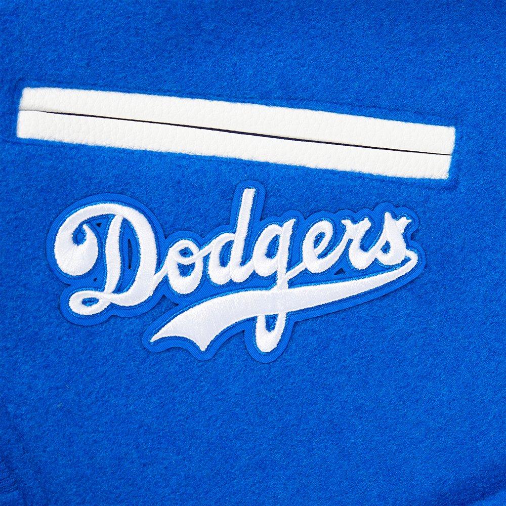Pro Standard Big Boys' MLB Brooklyn Dodgers Retro Classic Rib Wool Varsity Jacket - Royal - ROYAL Thumbnail View 7
