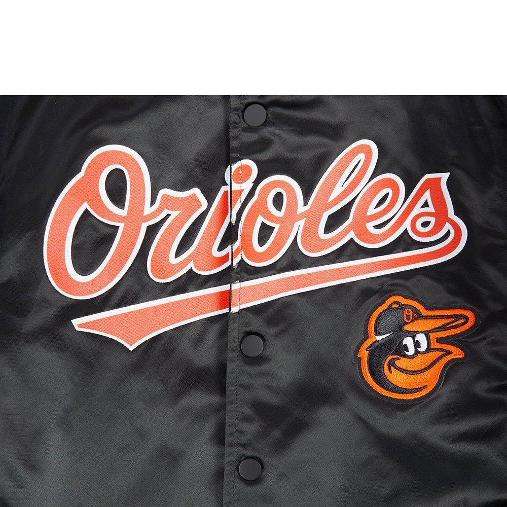 Pro Standard Big Boys' MLB Baltimore Orioles Classic Satin Jacket - Black - BLACK Thumbnail View 5
