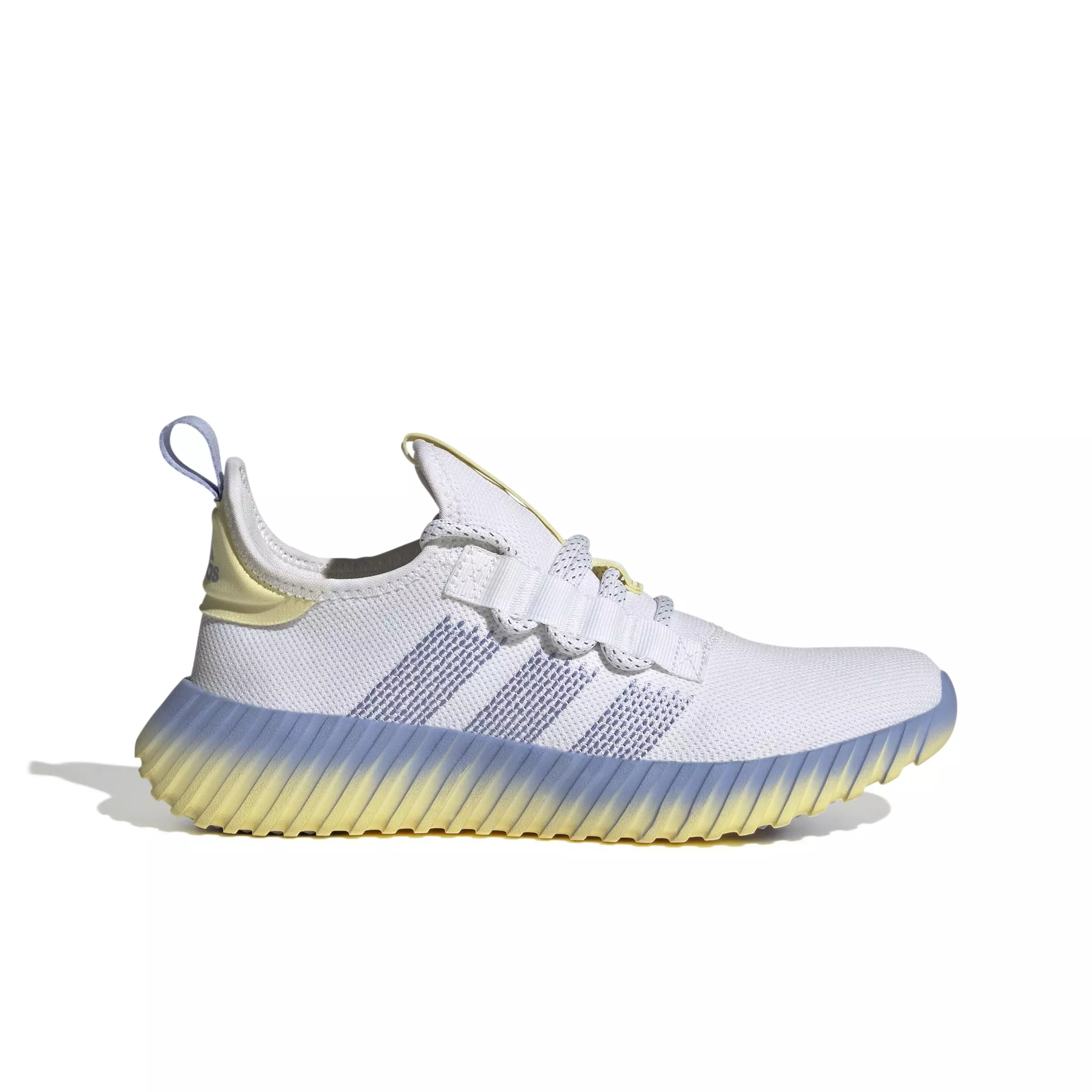 adidas Kaptir Flow "Ftwr White/Blue Spark/Almost Yellow" Women's Running Shoe - WHITE/BLUE/YELLOW