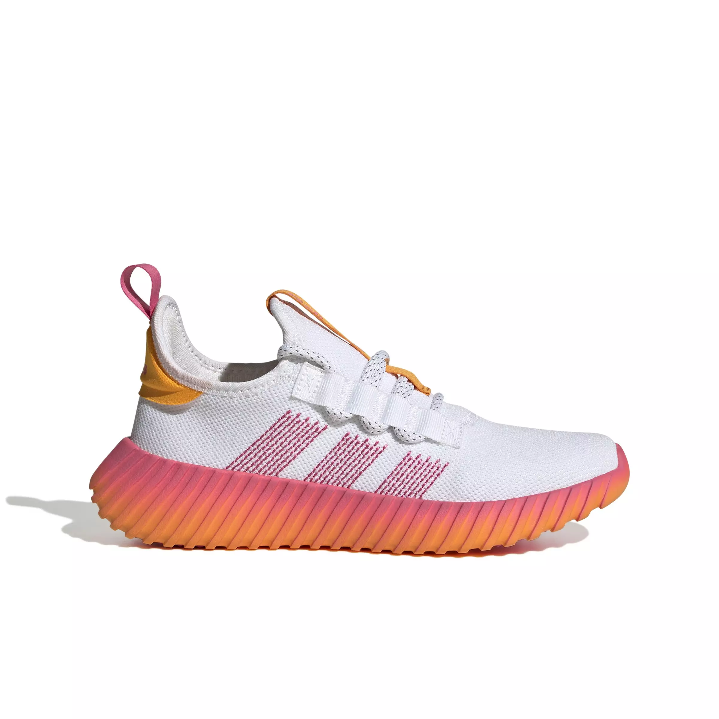 adidas Kaptir Flow "Ftwr White/Pulse Magenta/Crew Orange" Women's Running Shoe - WHITE/MAGENTA/ORANGE