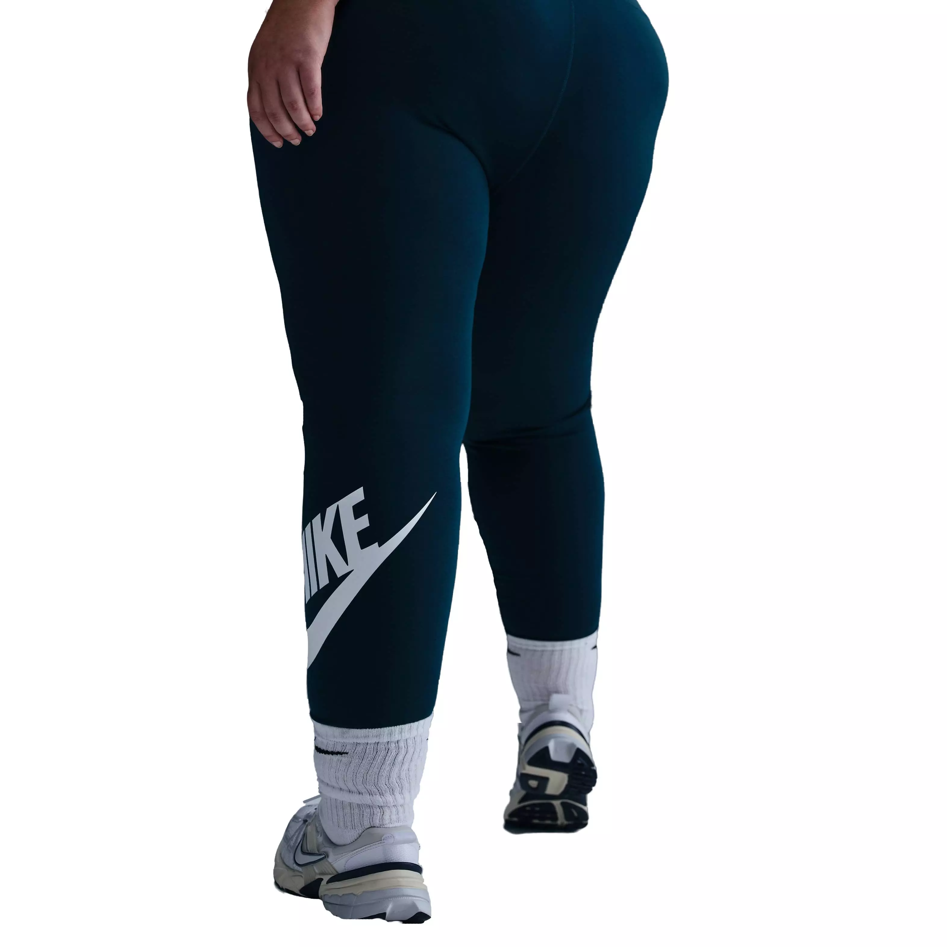 Nike Women's Sportswear Classics High-Waisted Graphic Leggings - Blue - BLUE