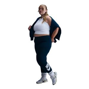 Nike Women's Sportswear Classics High-Waisted Graphic Leggings - Blue