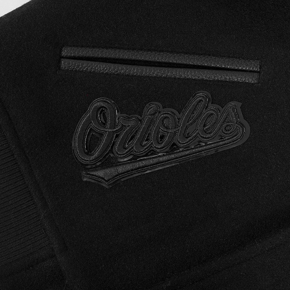 Pro Standard MLB Baltimore Orioles Triple Black Big Boys' Wool Varsity Jacket