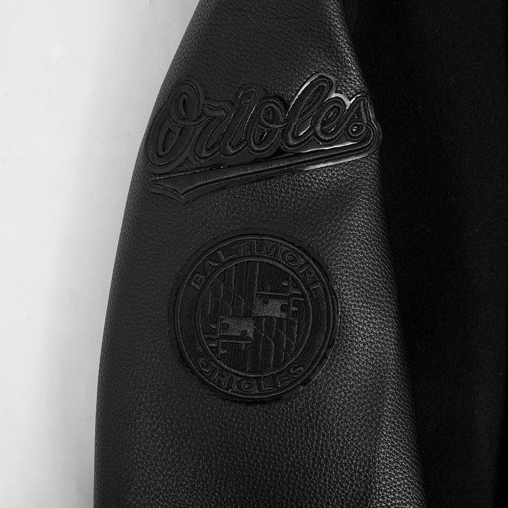 Pro Standard MLB Baltimore Orioles Triple Black Big Boys' Wool Varsity Jacket