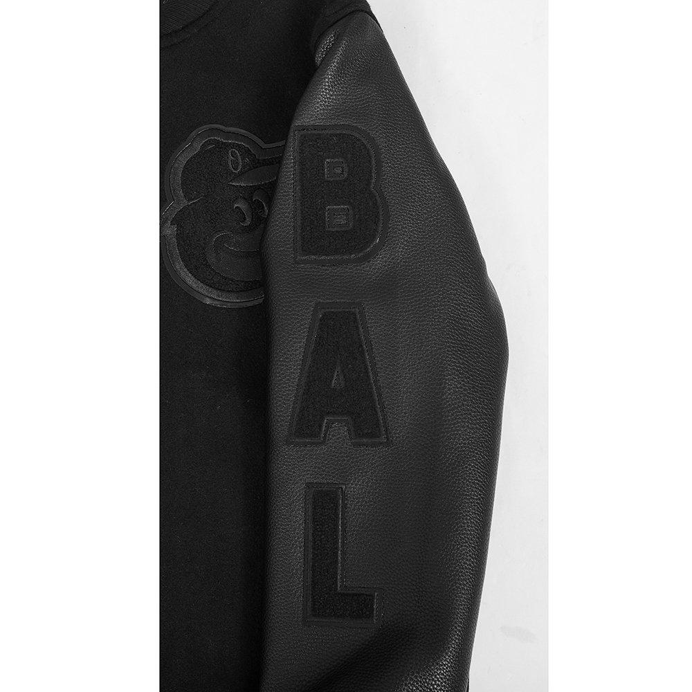 Pro Standard MLB Baltimore Orioles Triple Black Big Boys' Wool Varsity Jacket