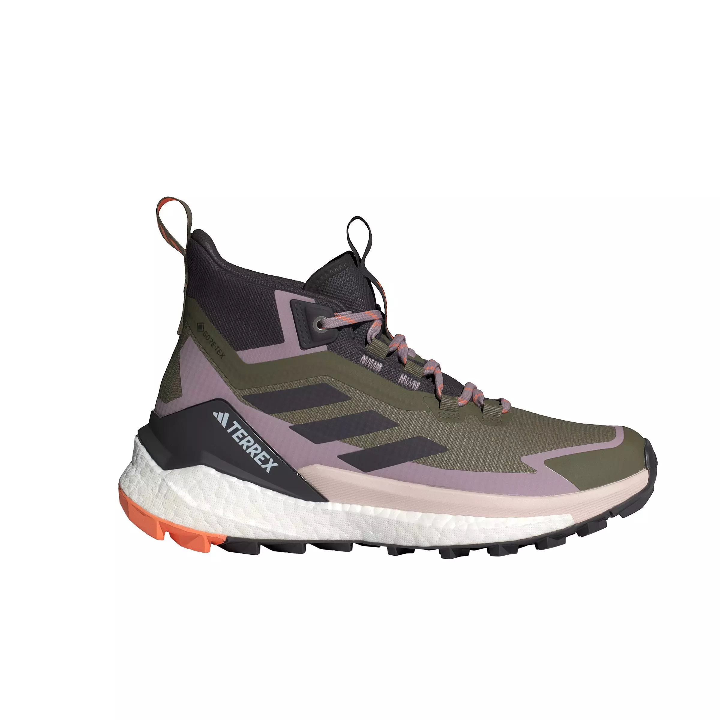 adidas Terrex Free Hiker 2.0 Gore-Tex "Olive Strata/Aurora Black/Amber Tint" Women's Hiking Shoe - OLIVE/BLACK/AMBER