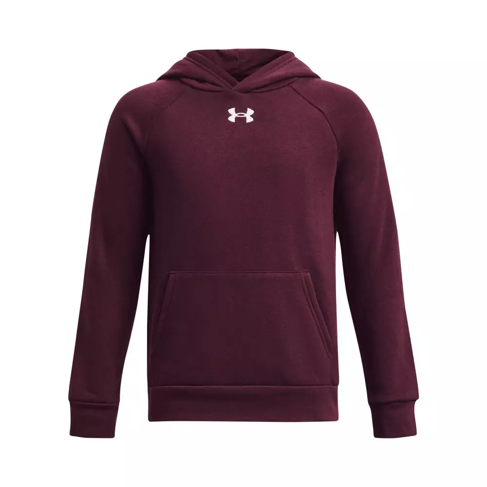 Under Armour Big Boys' Rival Fleece Hoodie - Maroon - MAROON