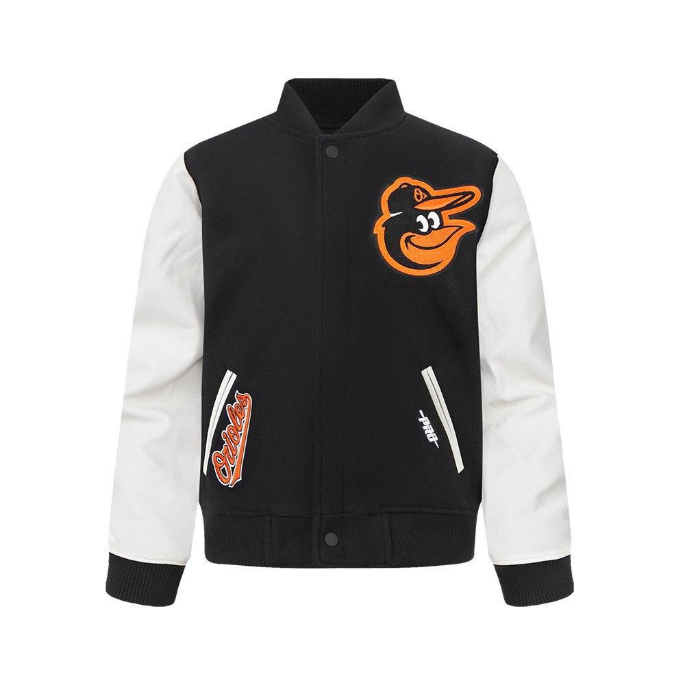 Pro Standard MLB Baltimore Orioles Classic Big Boys' Black Wool Varsity Jacket