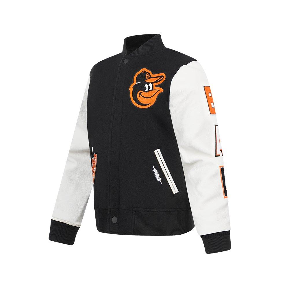 Pro Standard MLB Baltimore Orioles Classic Big Boys' Black Wool Varsity Jacket