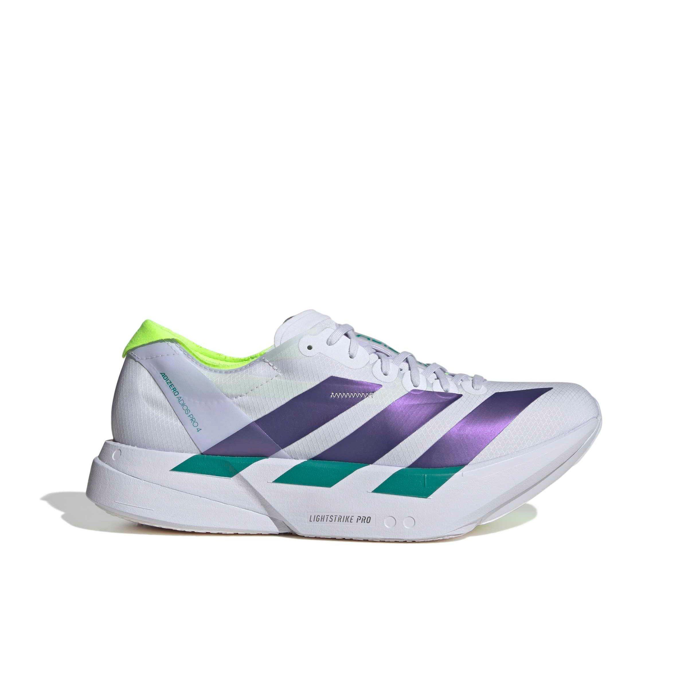 adidas Adizero Adios Pro 4 "Frozen Purple/Solar Purple/Signal Green" Men's Running Shoe - PURPLE/PURPLE/GREEN