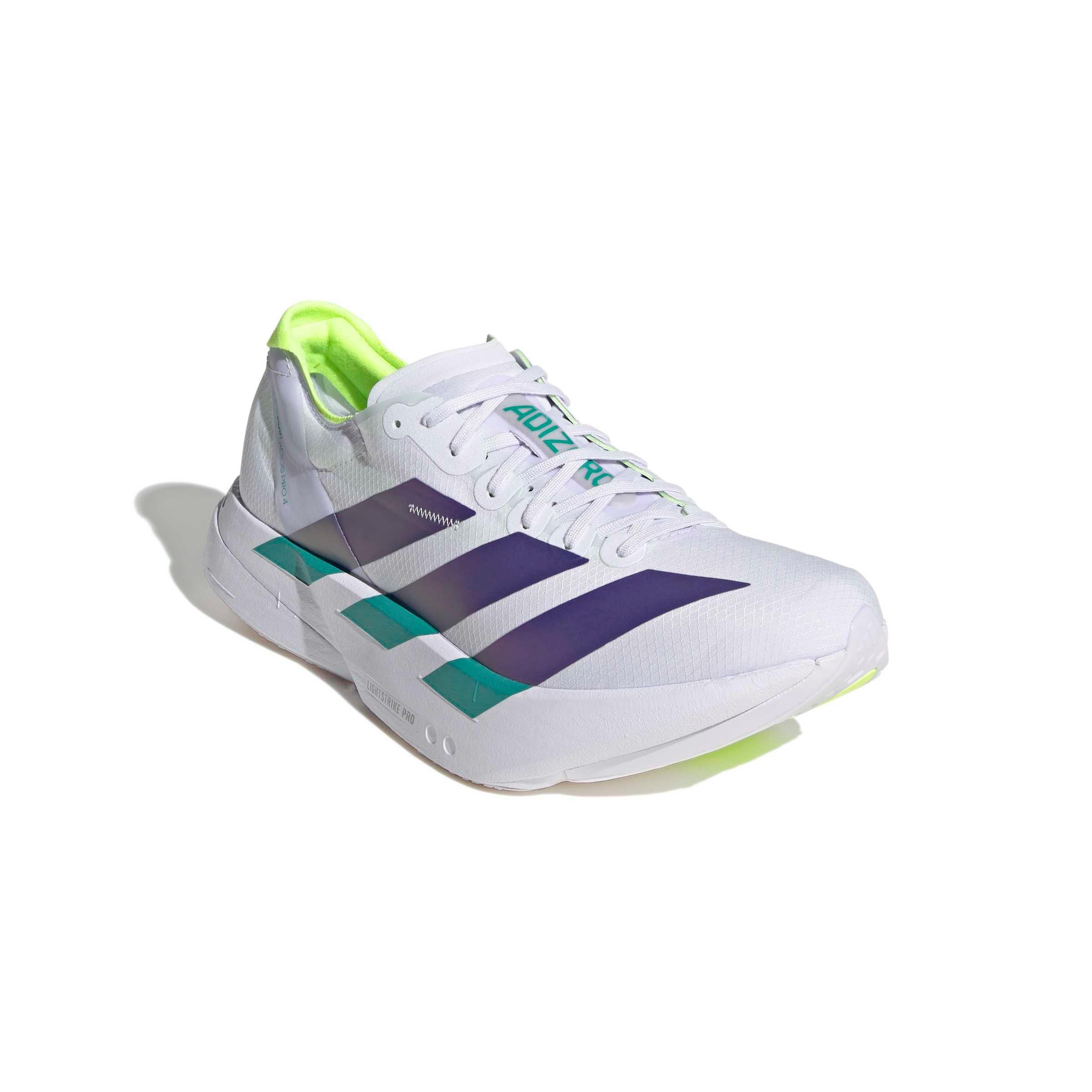 adidas Adizero Adios Pro 4 "Frozen Purple/Solar Purple/Signal Green" Men's Running Shoe - PURPLE/PURPLE/GREEN