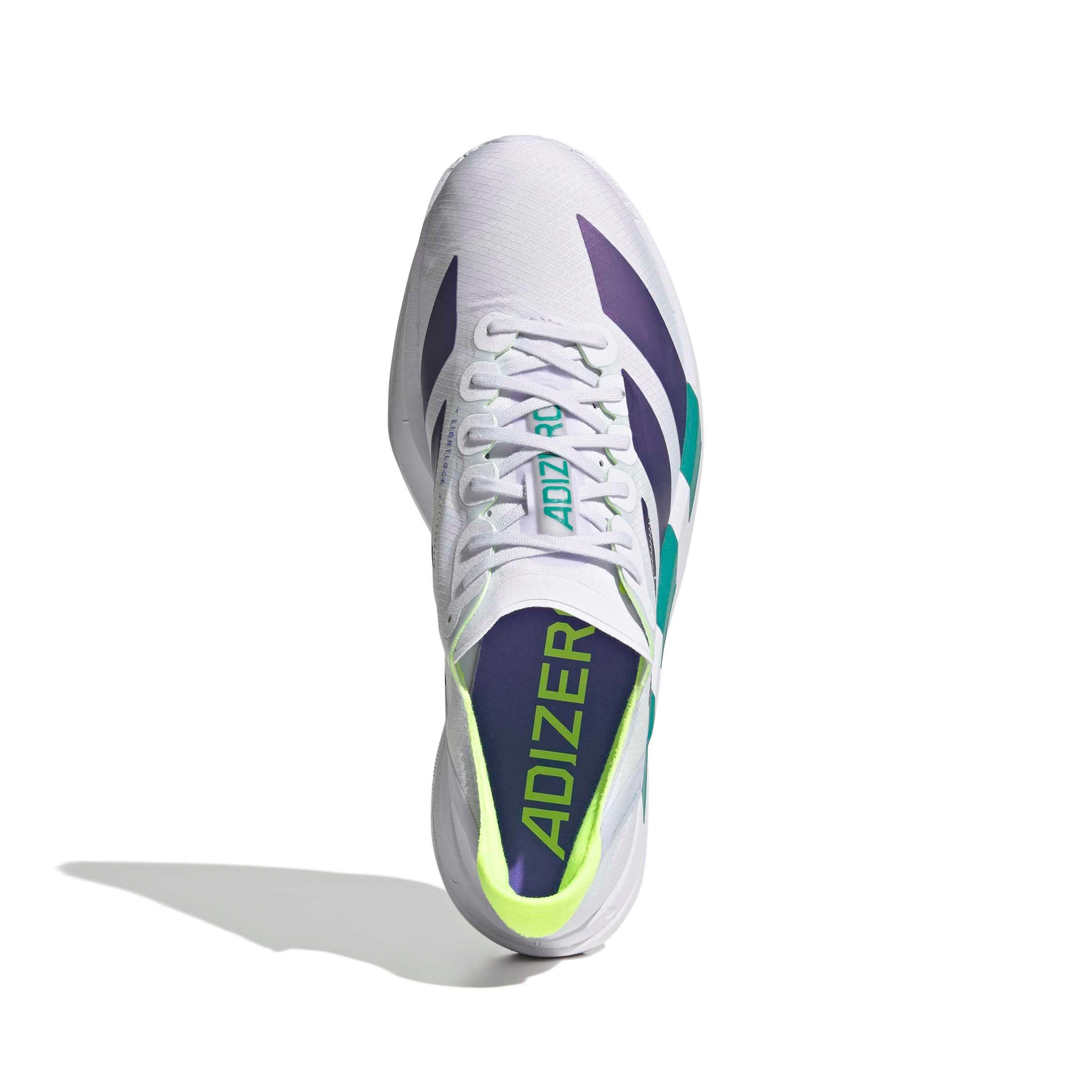 adidas Adizero Adios Pro 4 "Frozen Purple/Solar Purple/Signal Green" Men's Running Shoe - PURPLE/PURPLE/GREEN