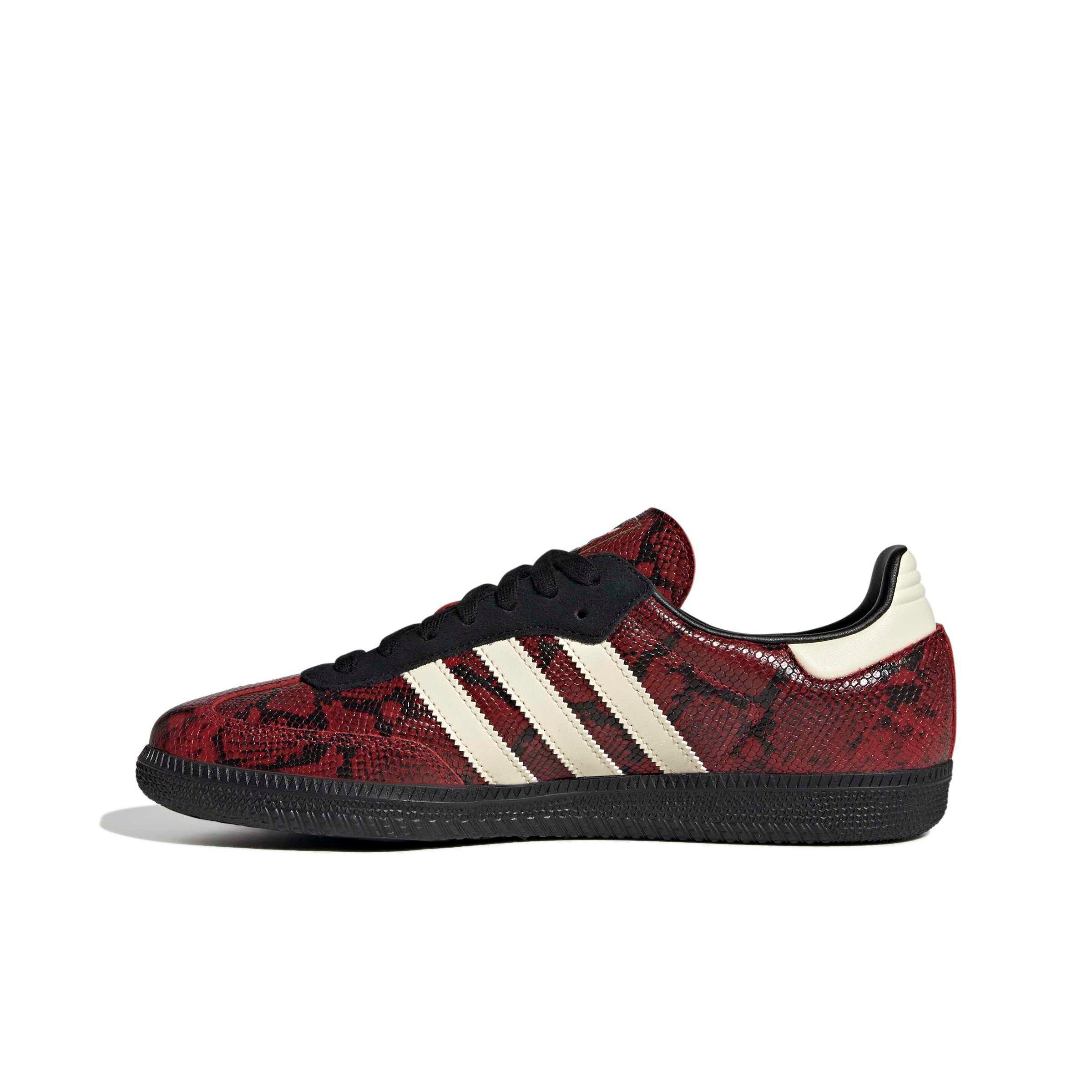 adidas Originals Samba OG "Warm Vanilla/Core Black/Team Victory Red" Men's Shoe - VANILLA/BLACK/RED