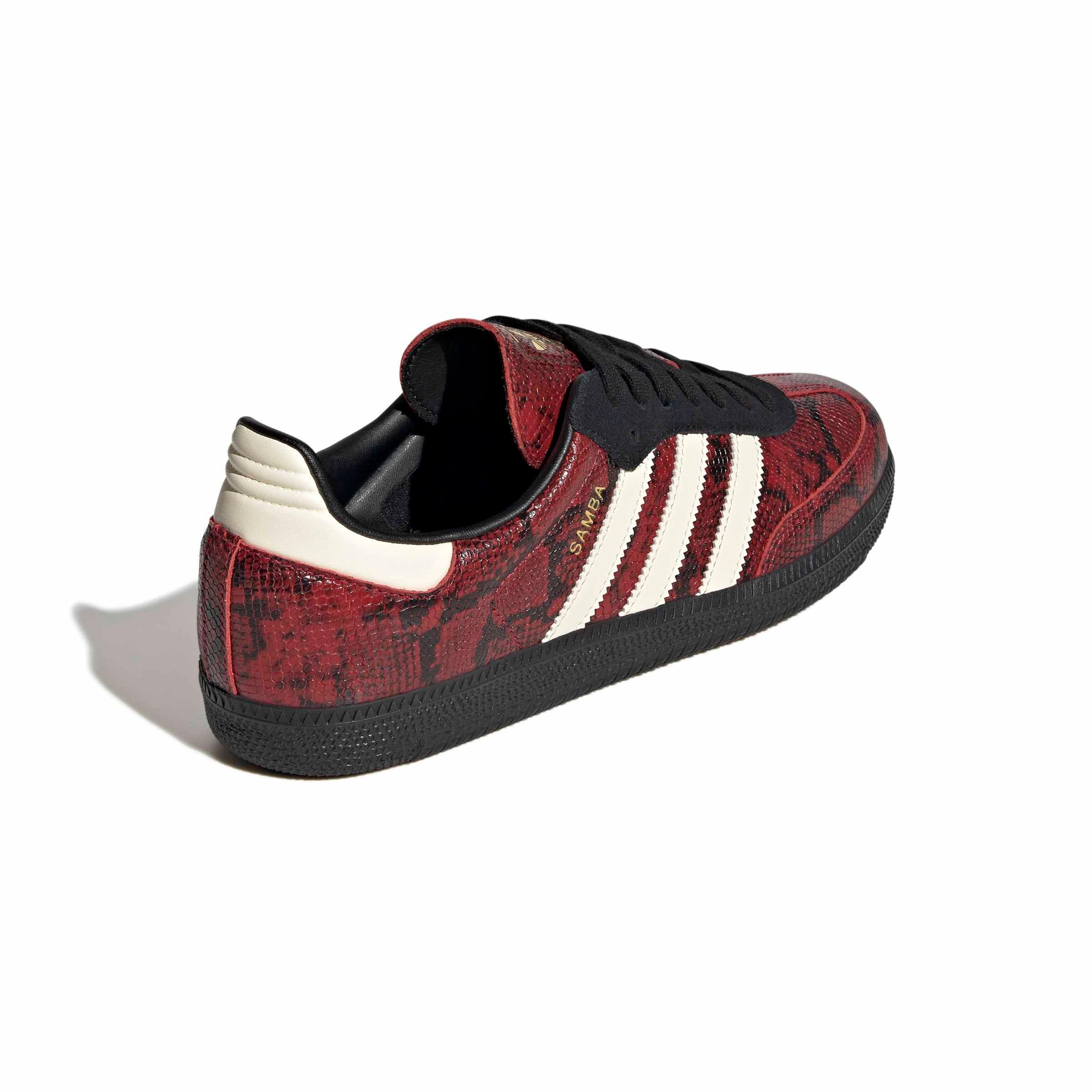 adidas Originals Samba OG "Warm Vanilla/Core Black/Team Victory Red" Men's Shoe - VANILLA/BLACK/RED