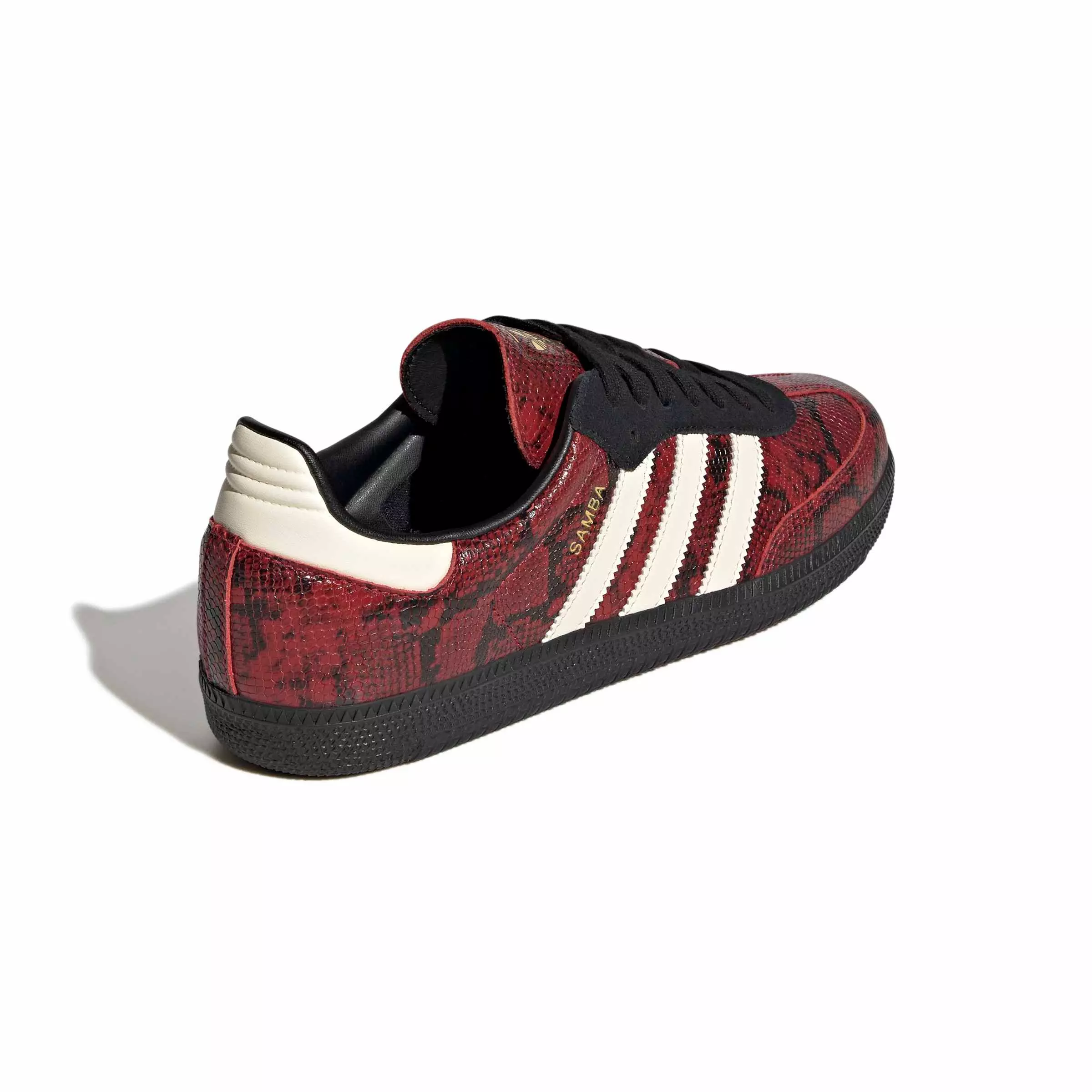 adidas Originals Samba OG "Warm Vanilla/Core Black/Team Victory Red" Men's Shoe - VANILLA/BLACK/RED