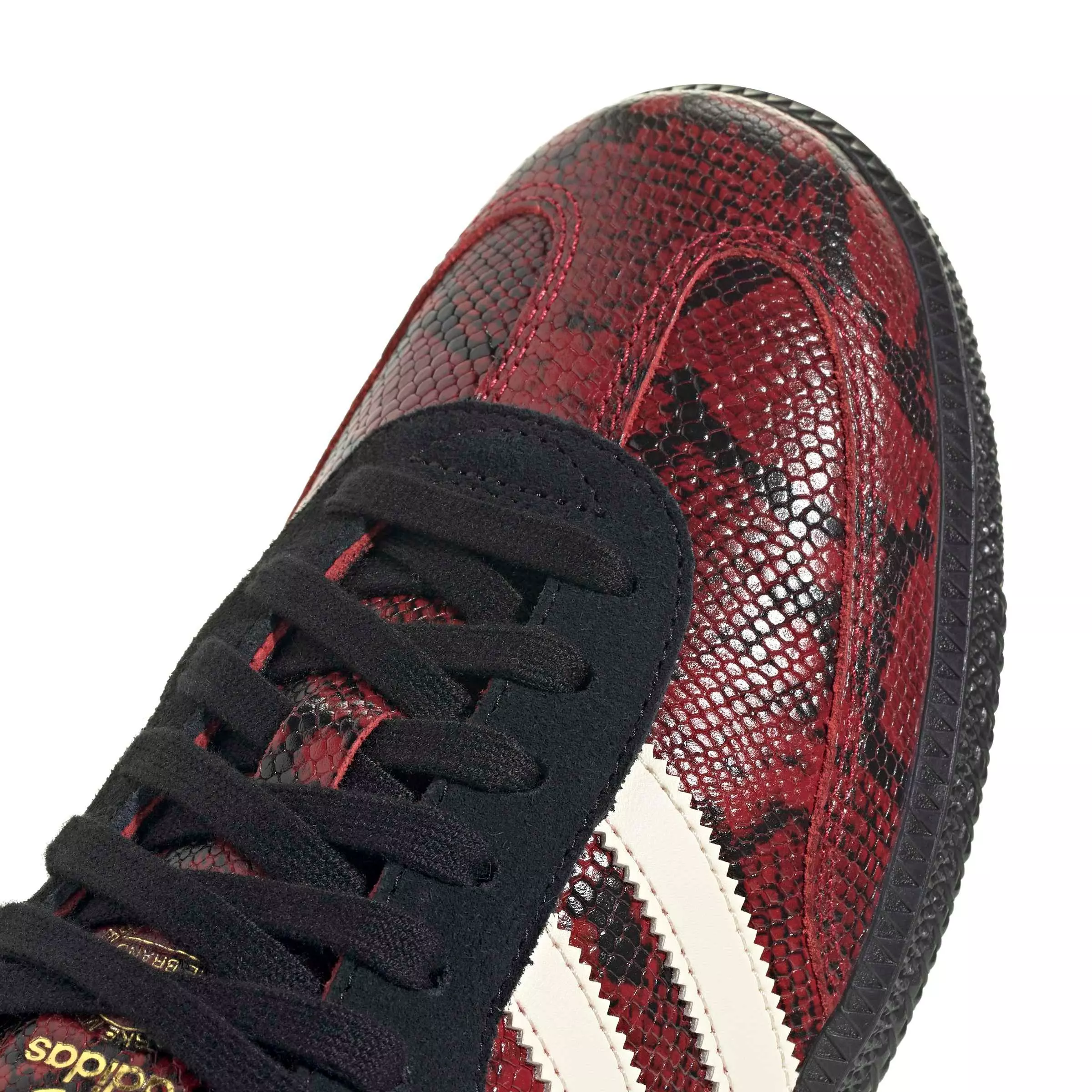 adidas Originals Samba OG "Warm Vanilla/Core Black/Team Victory Red" Men's Shoe - VANILLA/BLACK/RED