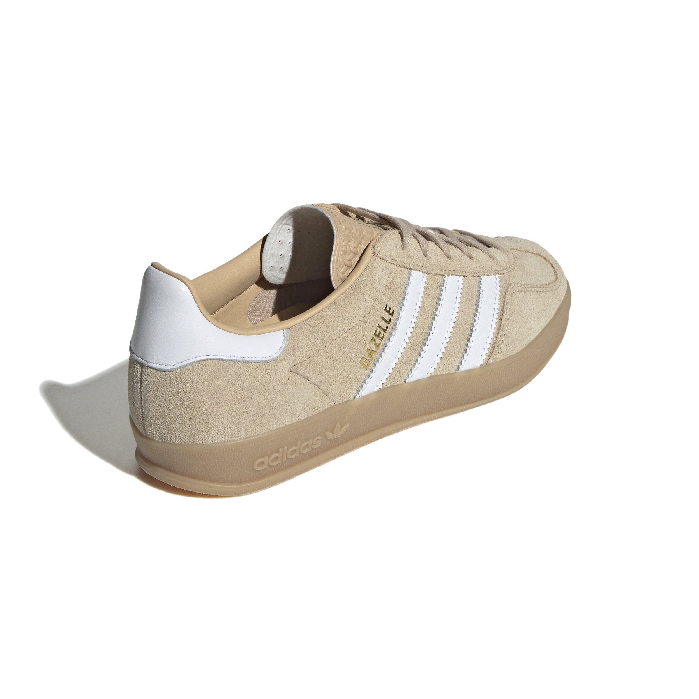 adidas Originals Gazelle "Magic Beige/Ftwr White/Gum 3" Women's Shoe - BEIGE/WHITE/GUM Thumbnail View 4