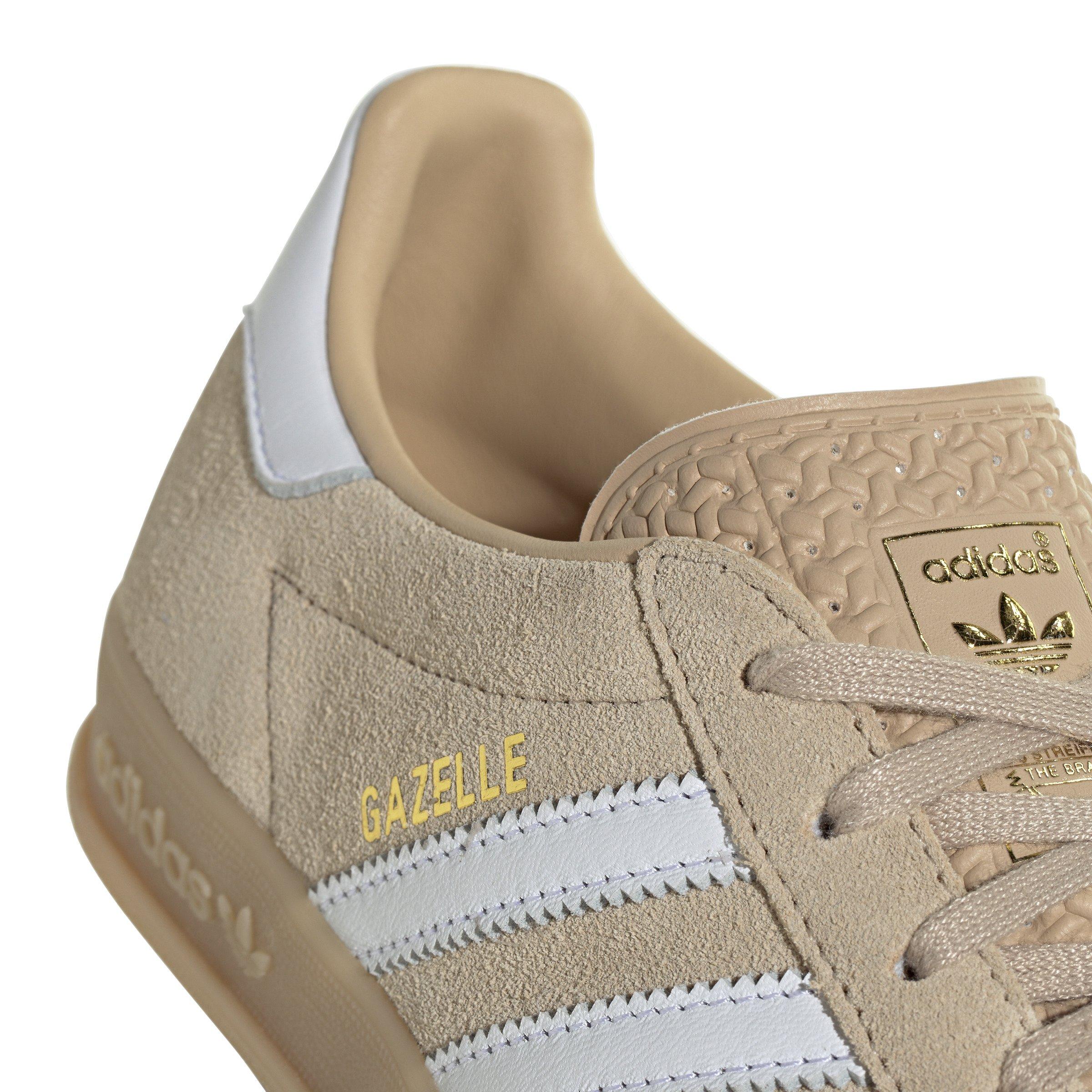 adidas Originals Gazelle "Magic Beige/Ftwr White/Gum 3" Women's Shoe - BEIGE/WHITE/GUM Thumbnail View 8