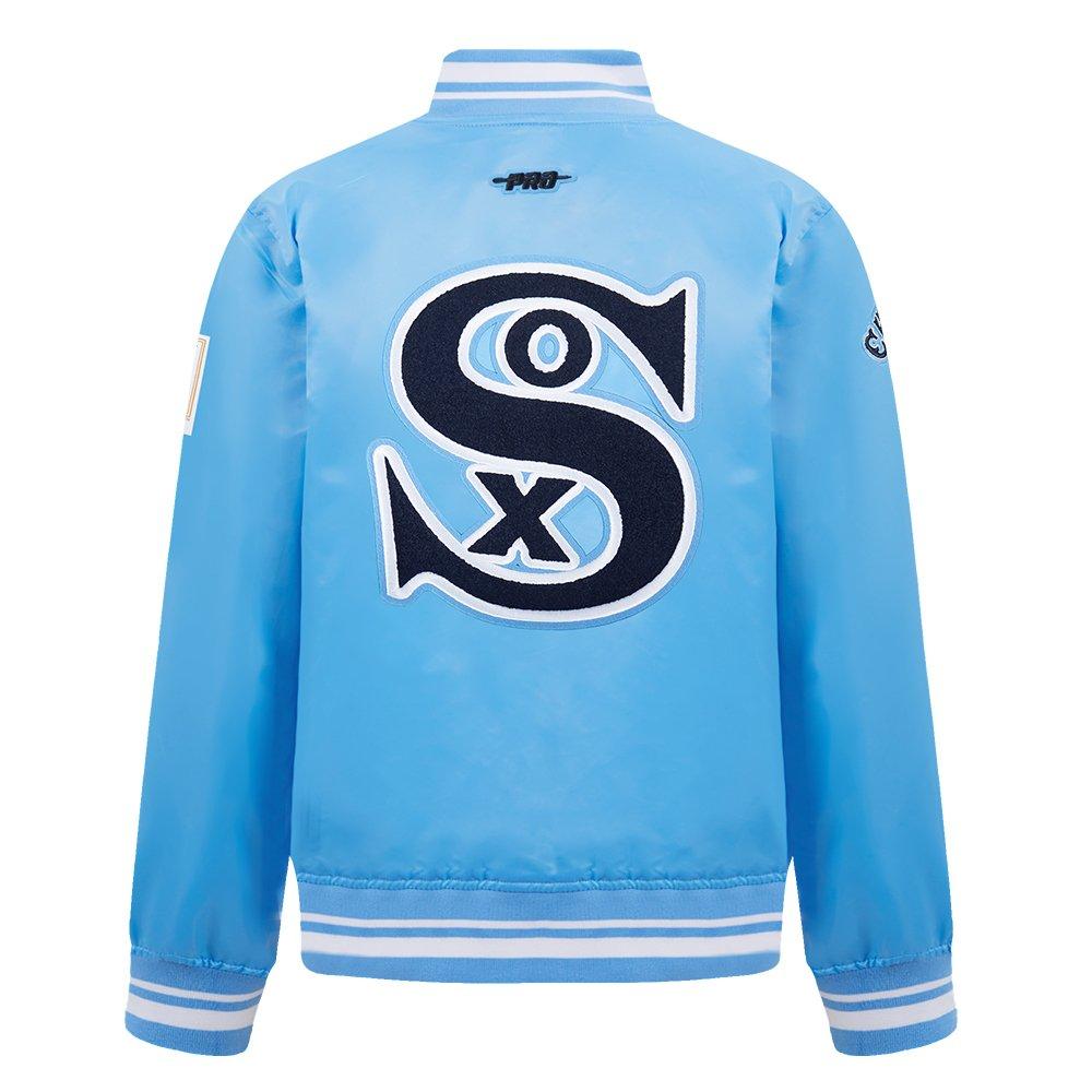 Pro Standard MLB Chicago White Sox Retro Classic Big Boys' Blue Rib Satin Jacket