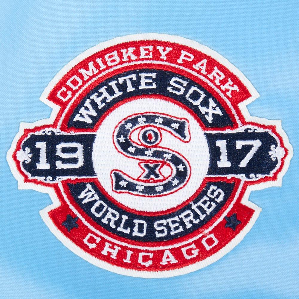 Pro Standard MLB Chicago White Sox Retro Classic Big Boys' Blue Rib Satin Jacket