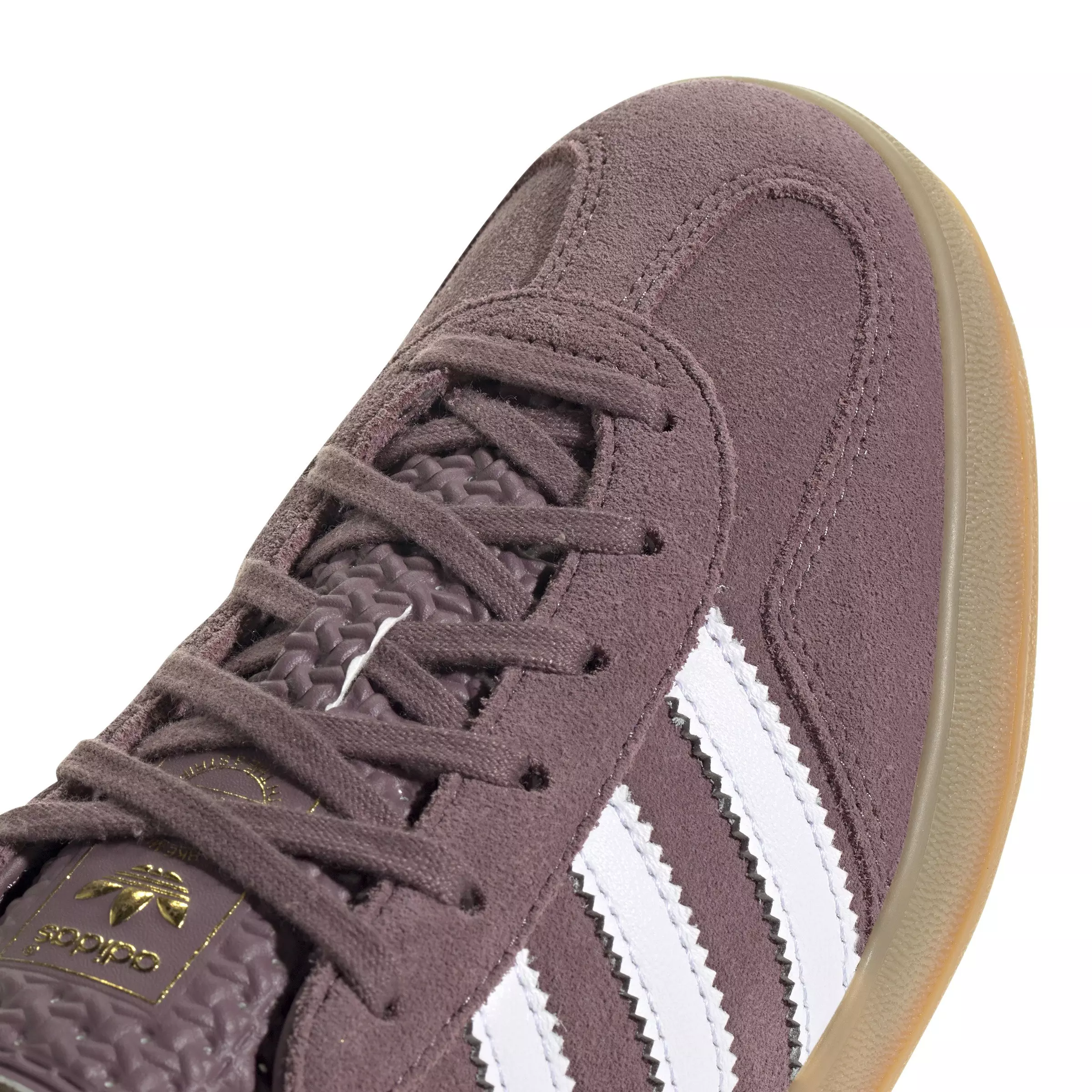adidas Originals Gazelle "Shadow Fig/Ftwr White/Gum 3" Women's Shoe - FIG/WHITE/GUM