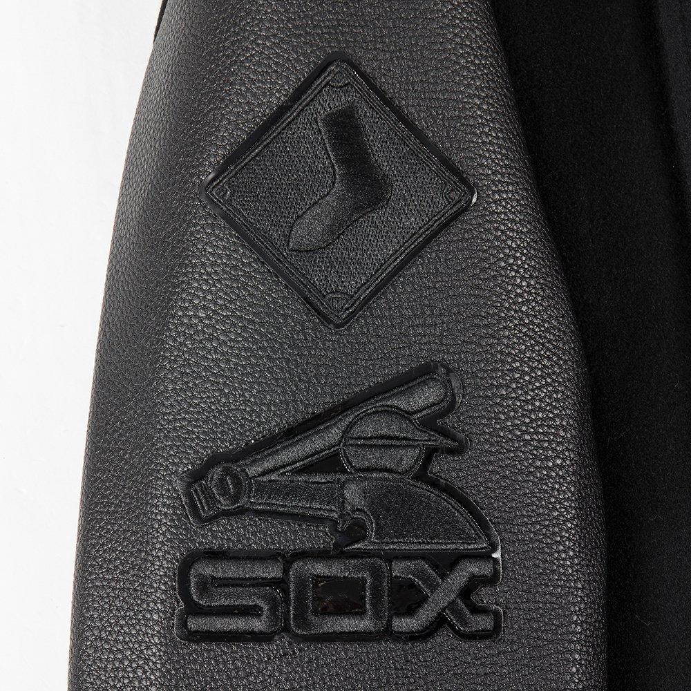 Pro Standard MLB Chicago White Sox Triple Black Big Boys' Wool Varsity Jacket