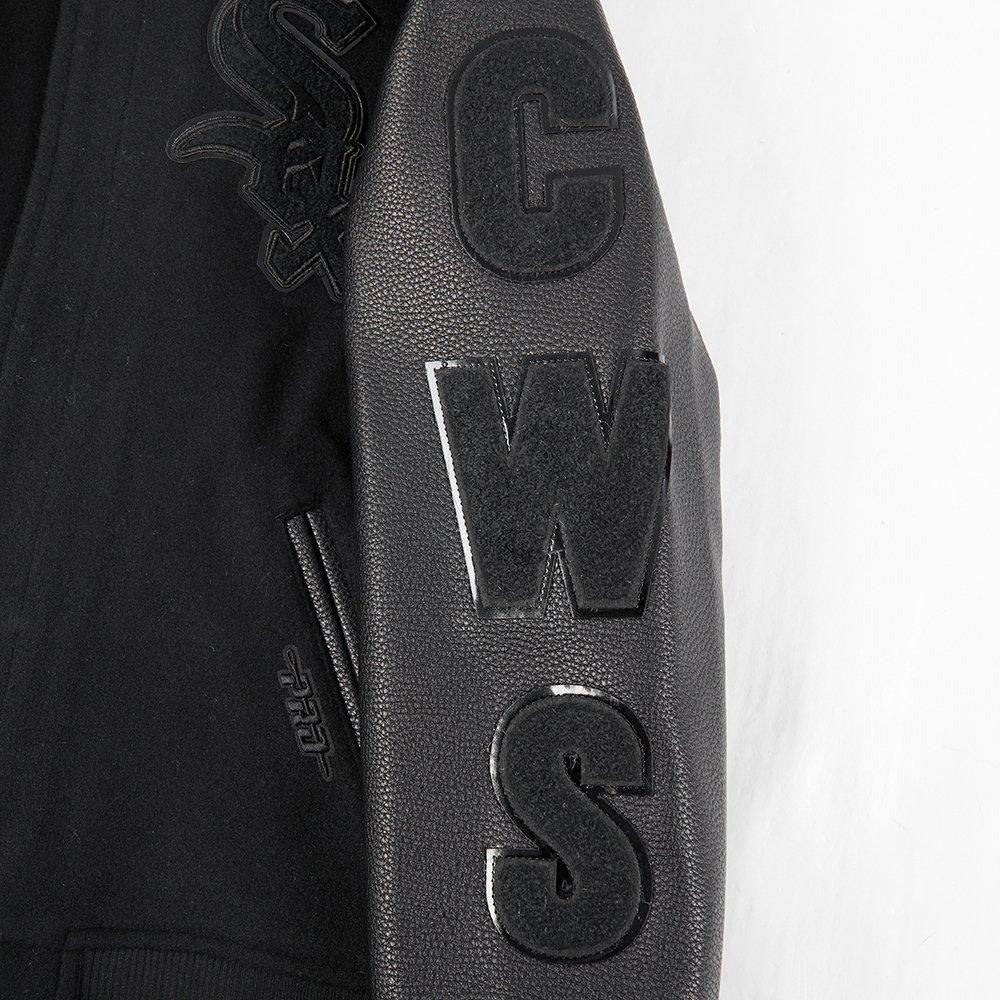 Pro Standard MLB Chicago White Sox Triple Black Big Boys' Wool Varsity Jacket