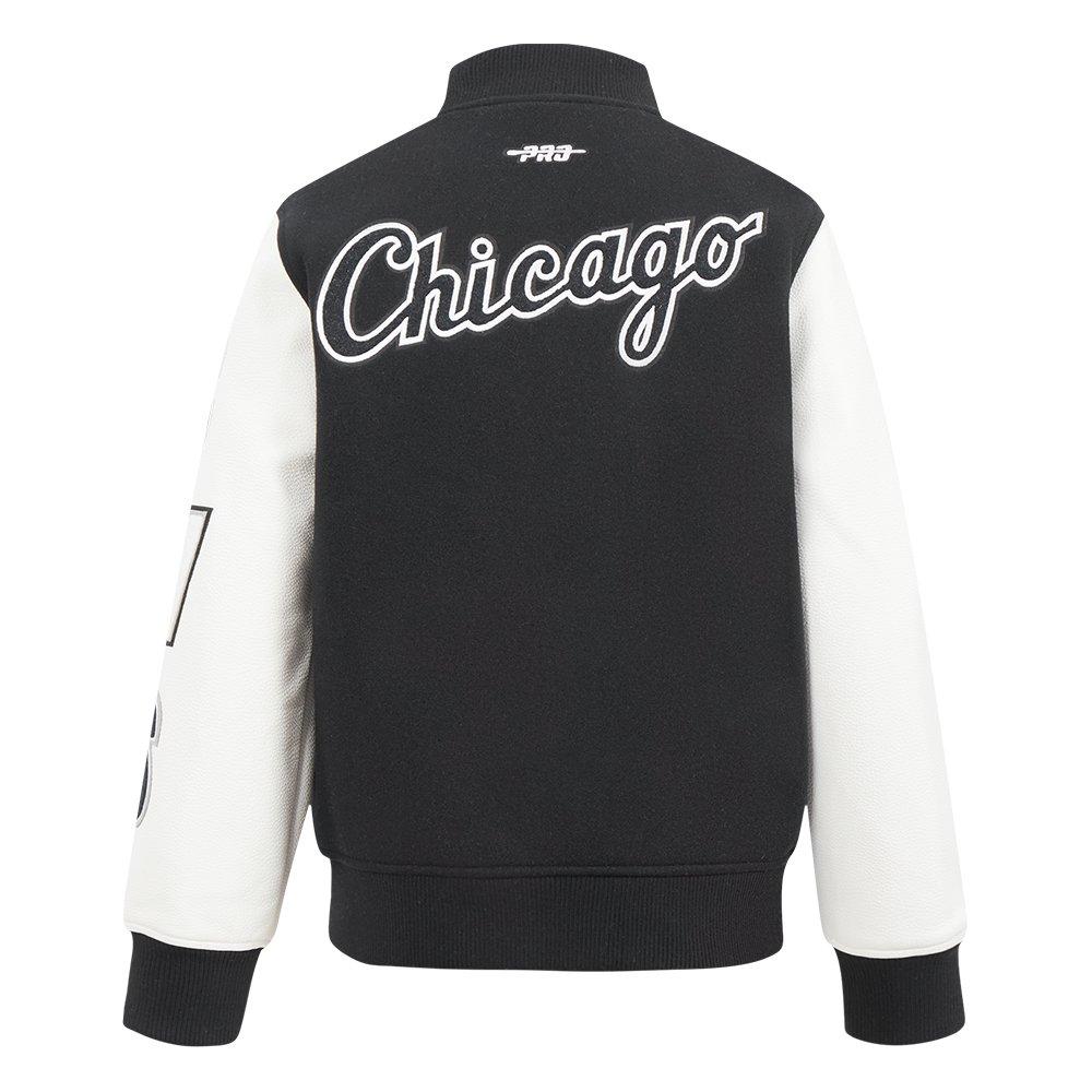 Pro Standard MLB Chicago White Sox Classic Big Boys' Black Wool Varsity Jacket