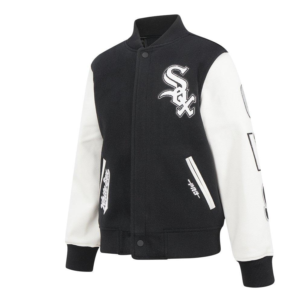 Pro Standard MLB Chicago White Sox Classic Big Boys' Black Wool Varsity Jacket