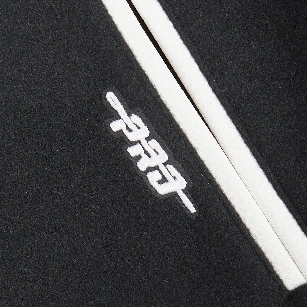 Pro Standard Big Boys' MLB Chicago White Sox Classic Wool Varsity Jacket - Black - BLACK Thumbnail View 9