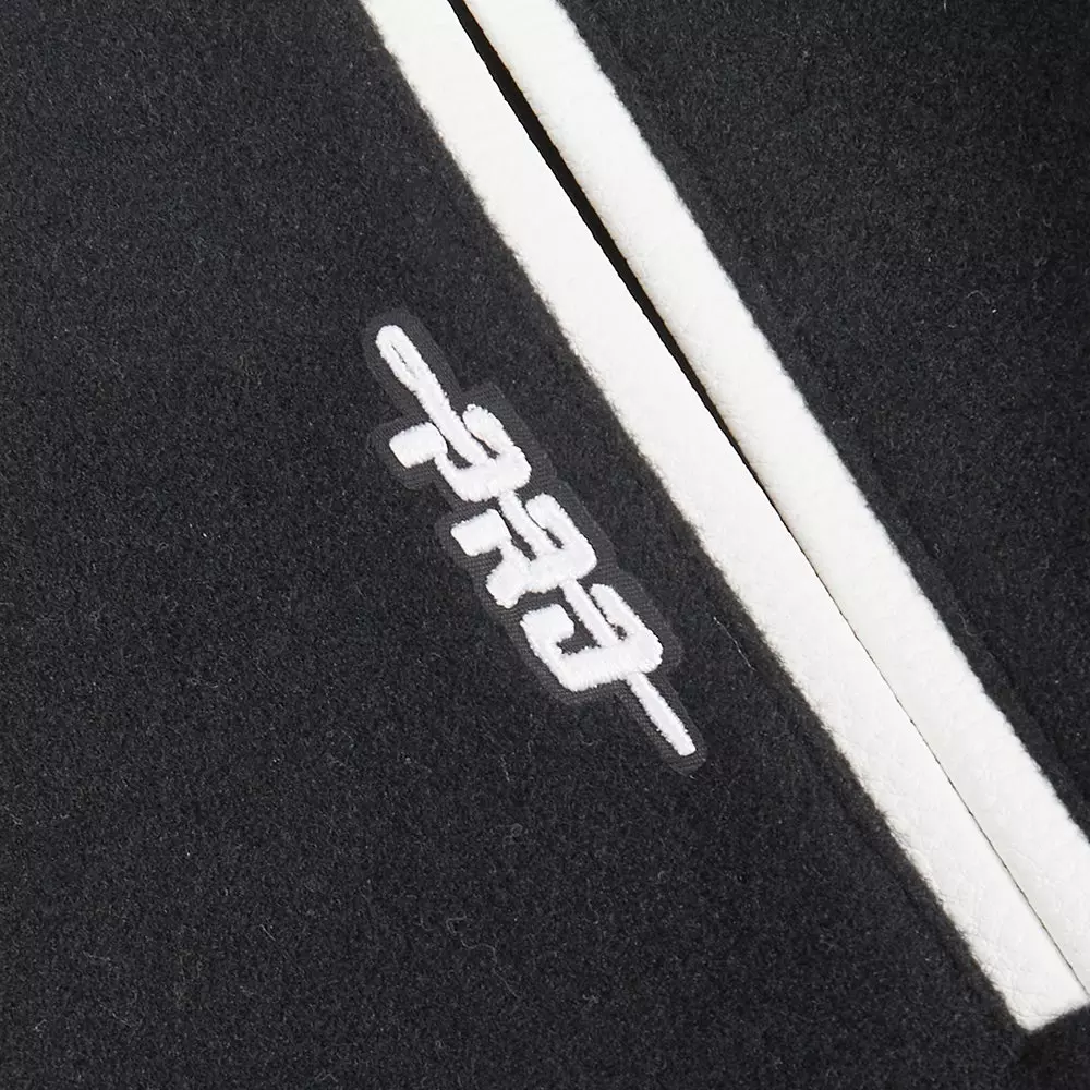 Pro Standard Big Boys' MLB Chicago White Sox Classic Wool Varsity Jacket -Black - BLACK