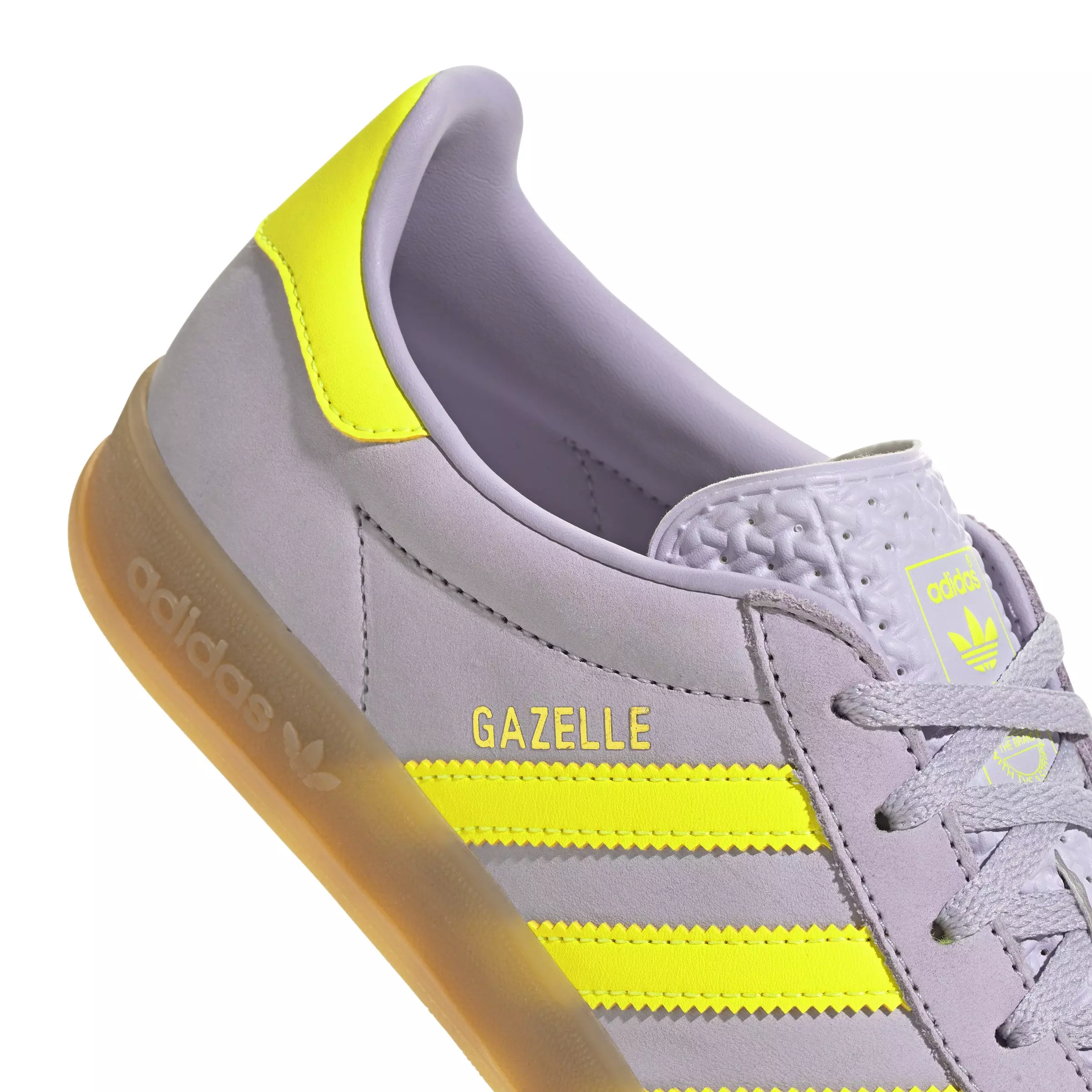adidas Originals Gazelle "Silver Dawn/Solar Yellow/Gum 3" Women's Shoe - DAWN/YELLOW/GUM