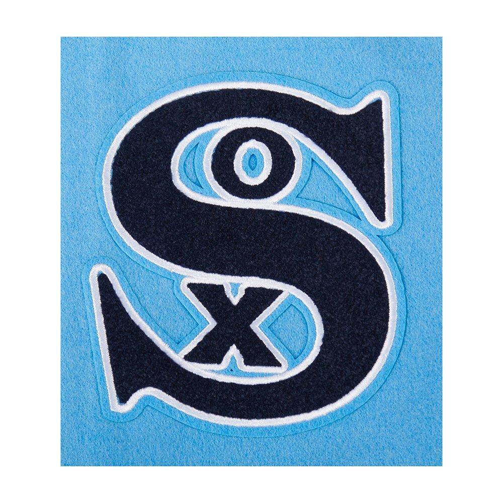Pro Standard Big Boys' MLB Chicago White Sox Retro Classic Rib Wool Varsity Jacket - Blue - BLUE Thumbnail View 5